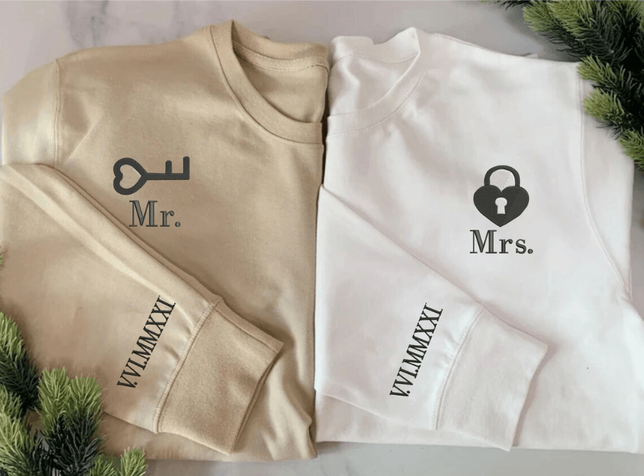 Mr&Mrs Kombin Sweatshirt 2' li Kişiye Özel