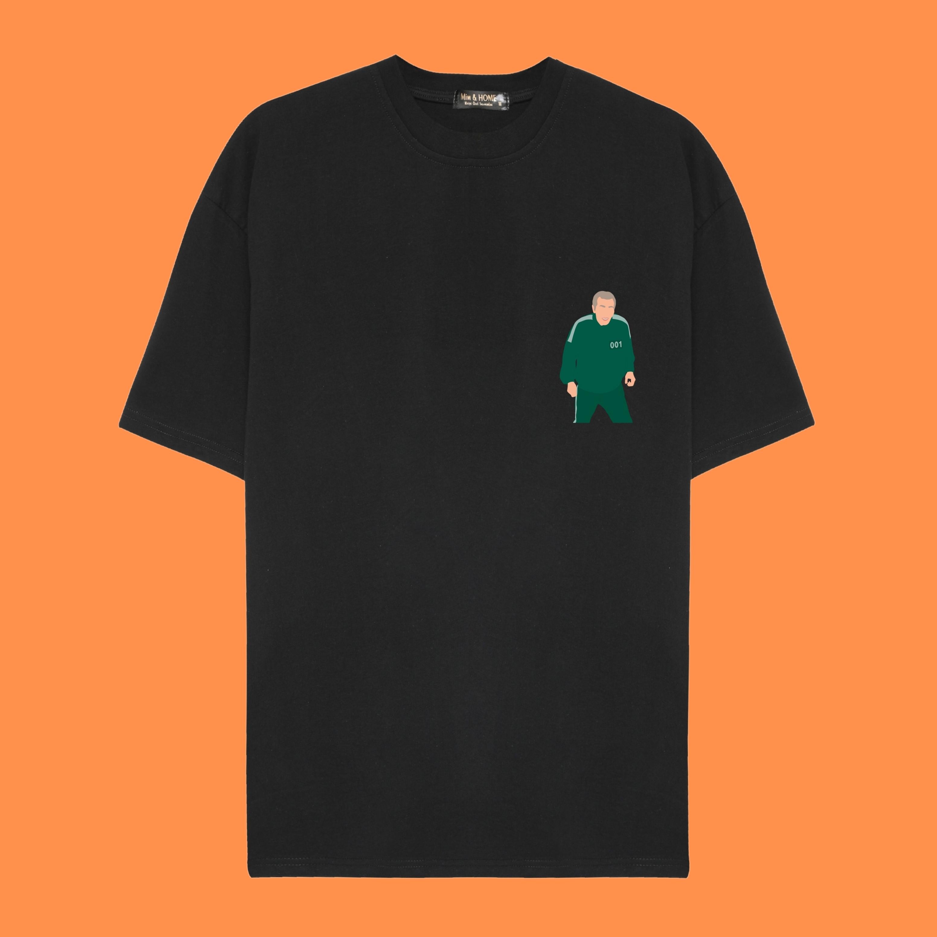 Squid Game Tasarım Oversize Tişört