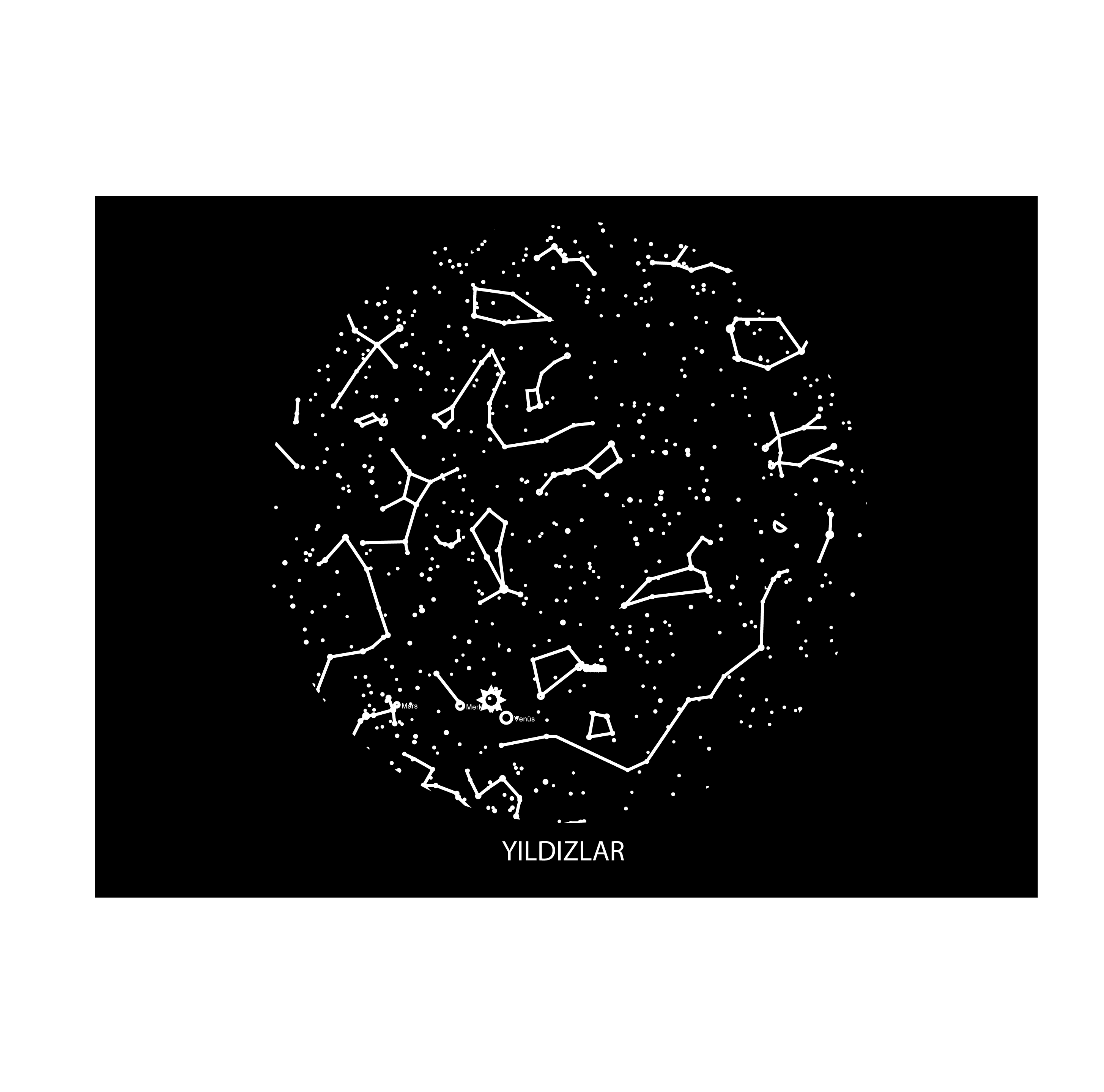 Gökyüzü Haritası - Aurora 24x33 Cm