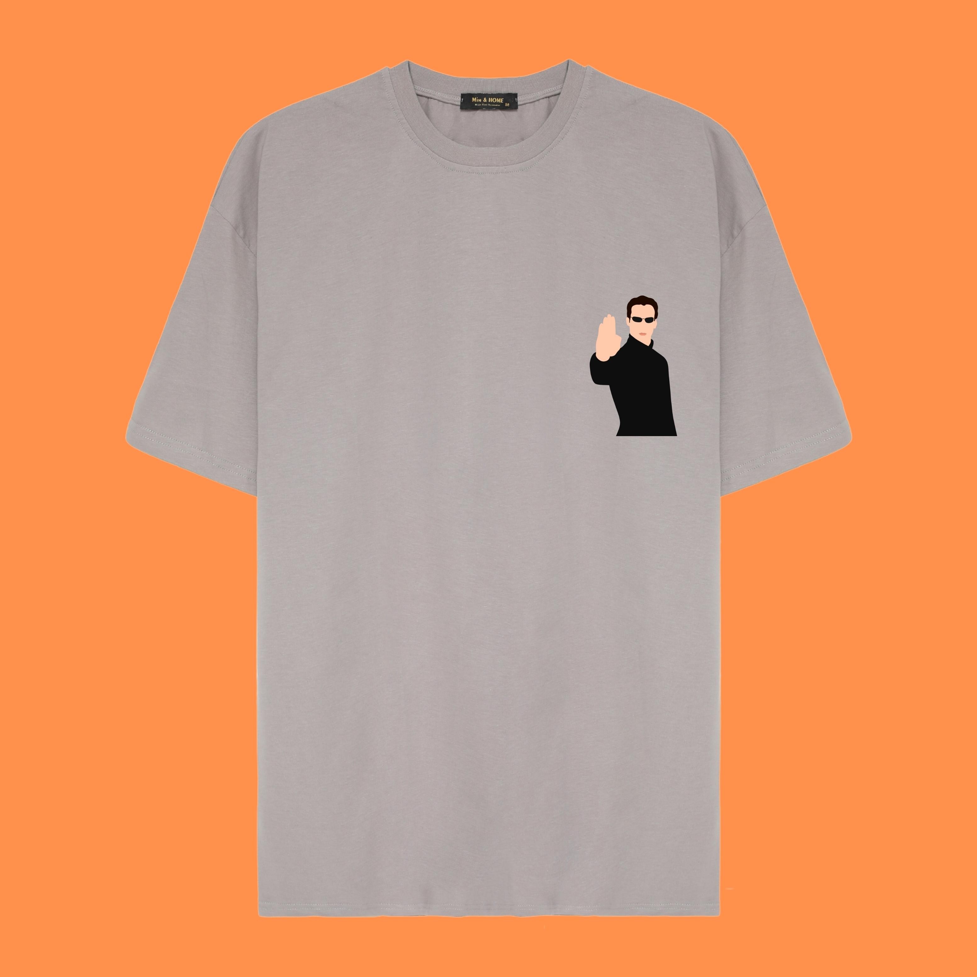 Matrix Tw Tasarım Oversize Tişört