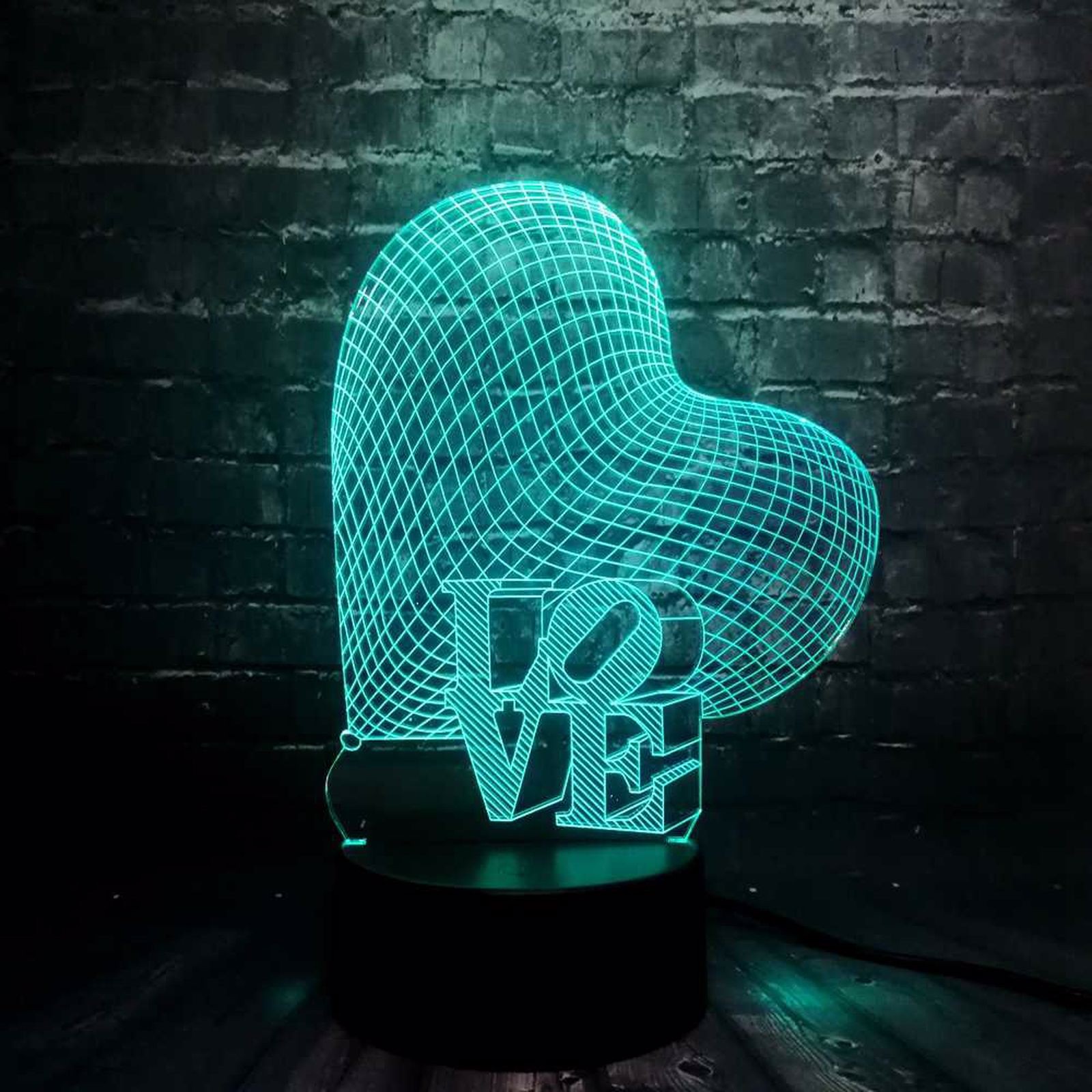 Love 3D Led Gece Lambası