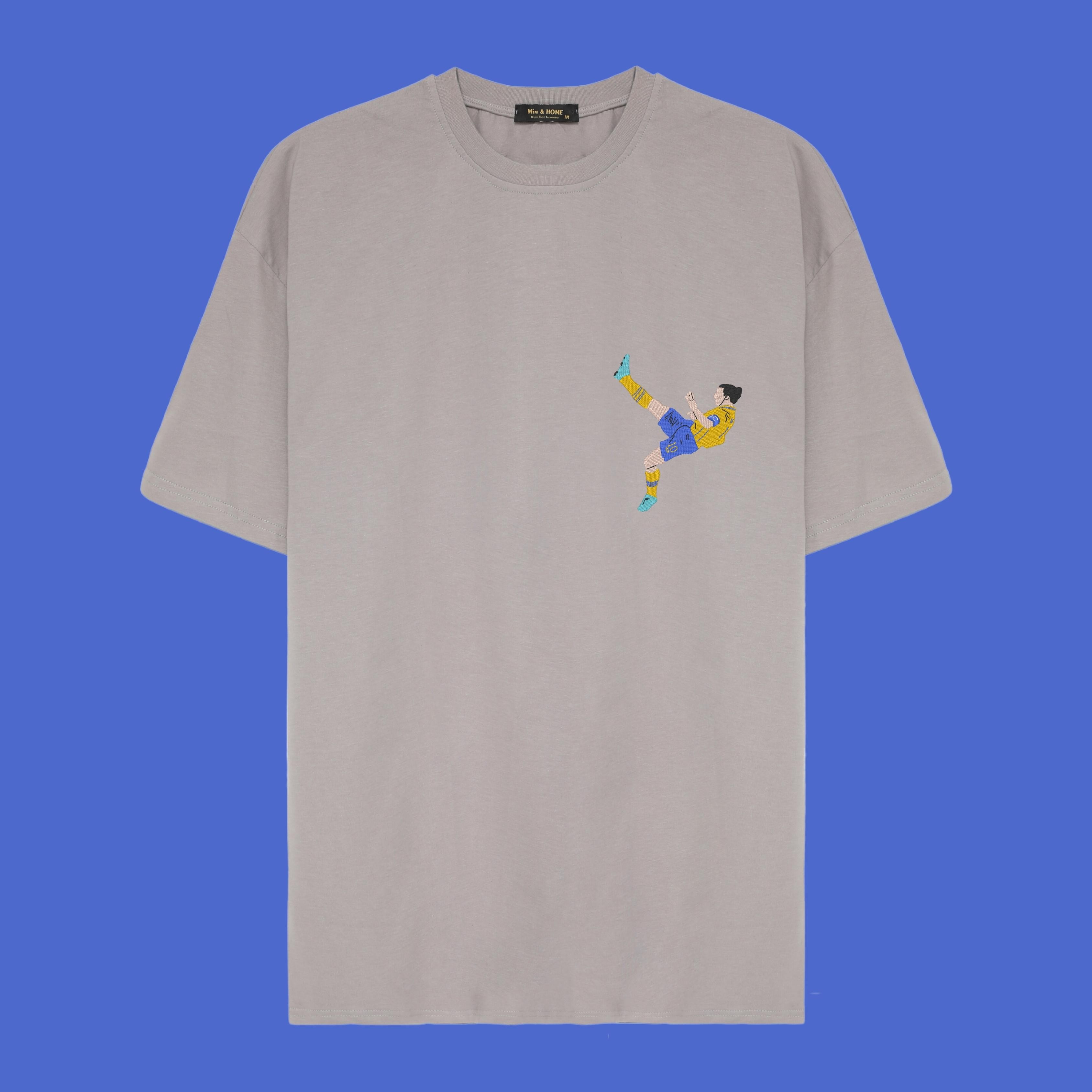 Ibrahimovic Nakışlı Oversize Tişört