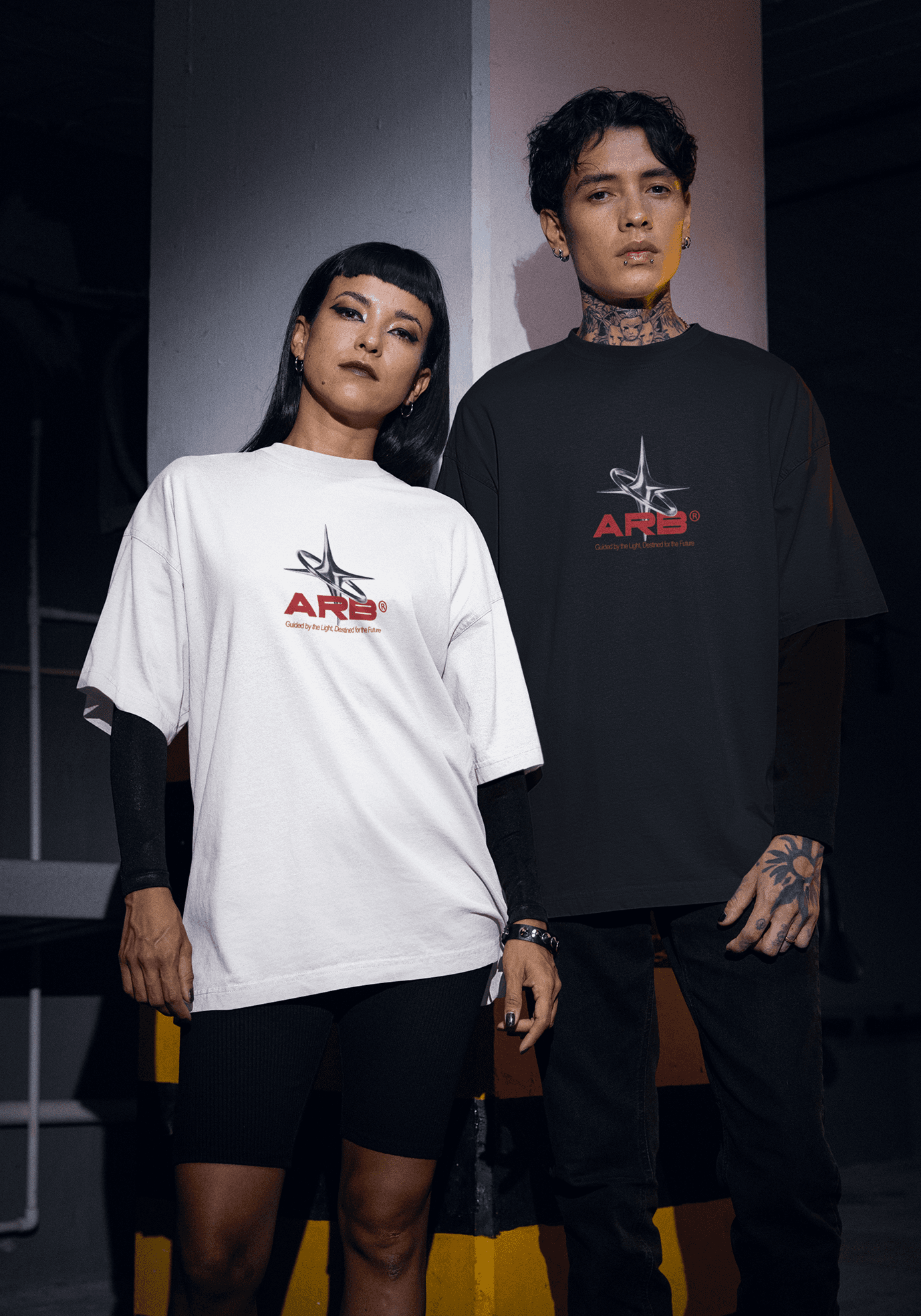 Arb Metal Star Oversize Baskılı Tişört