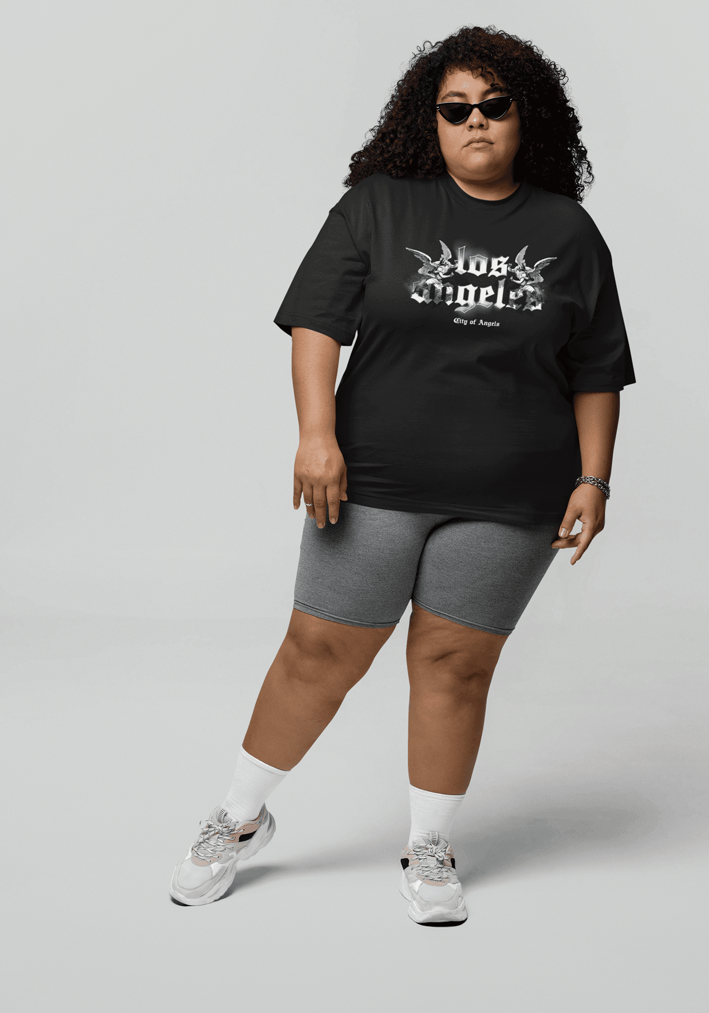 Los Angels  Oversize Baskılı Tişört