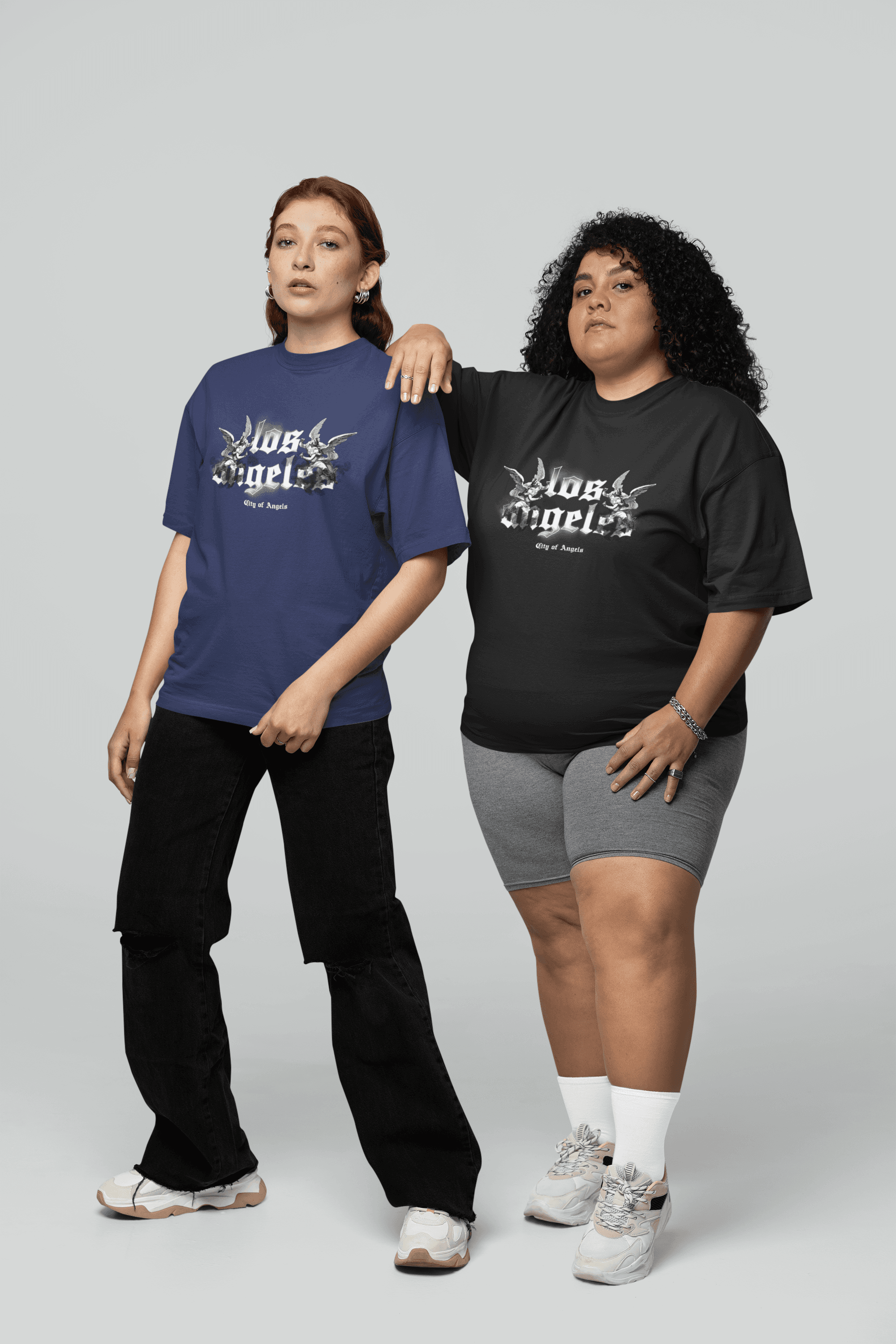 Los Angels  Oversize Baskılı Tişört