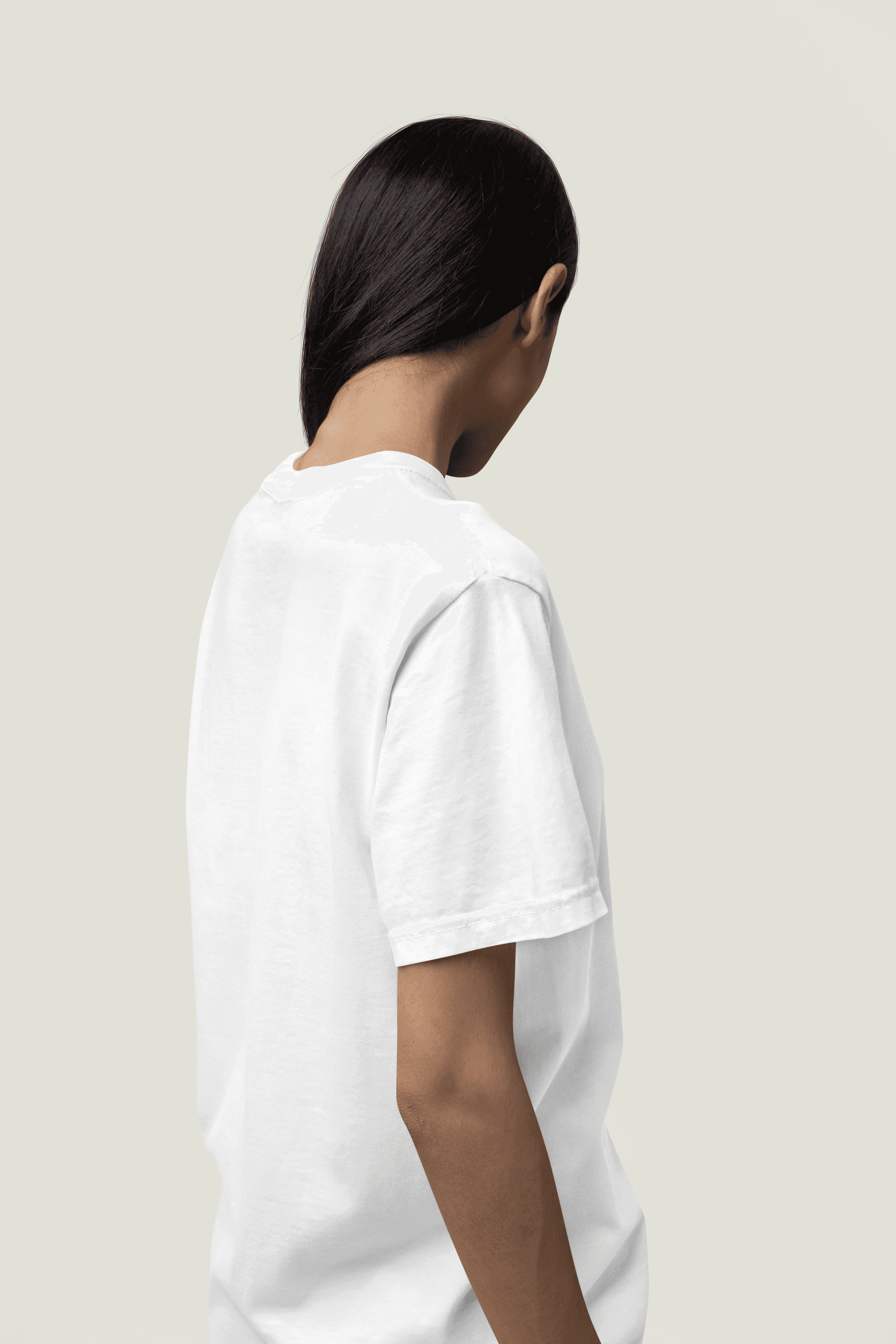 Paris Oversize Baskılı Beyaz Tişört