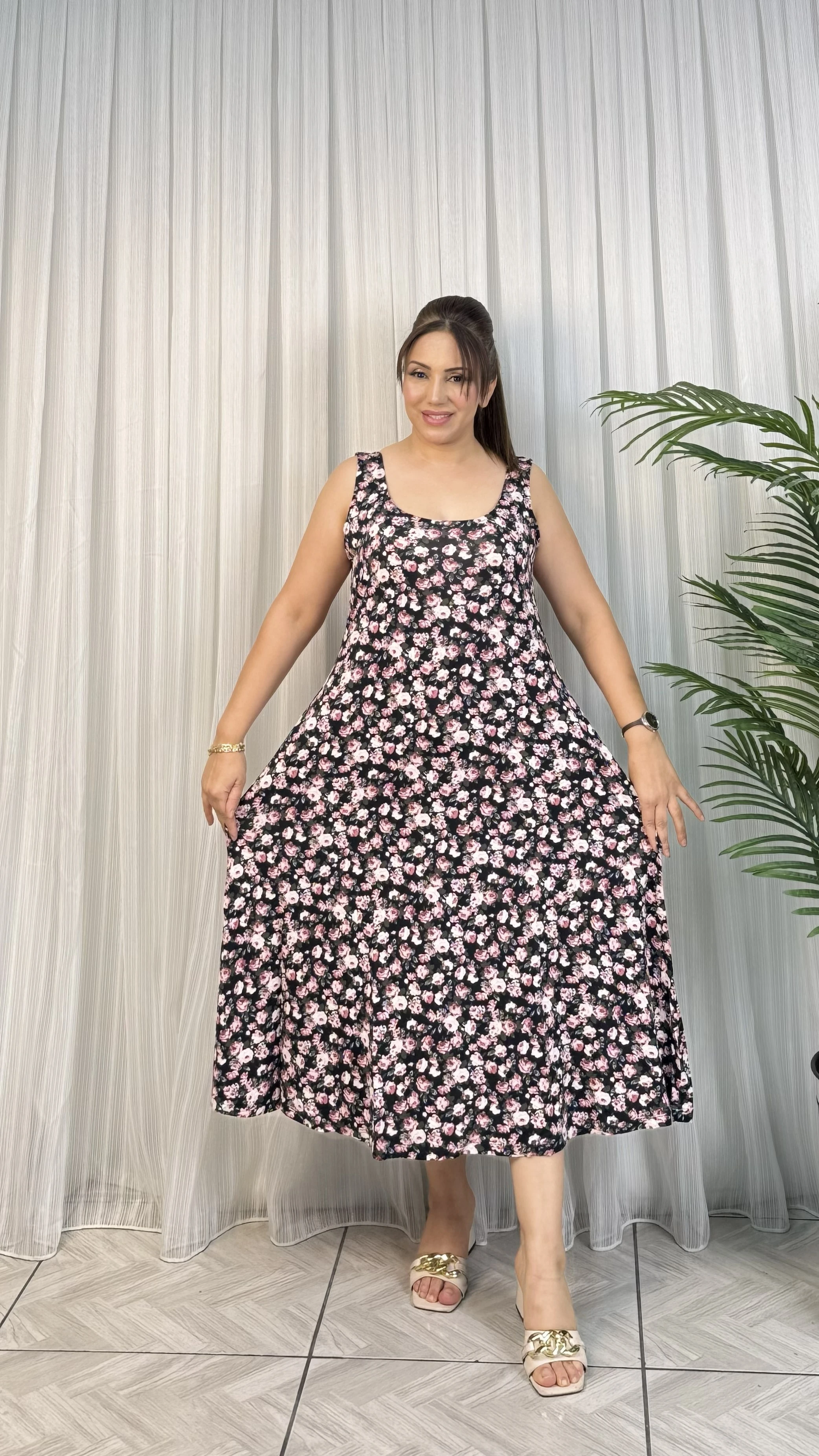 PEMBE TOMURCUK ASKILI ELBİSE 