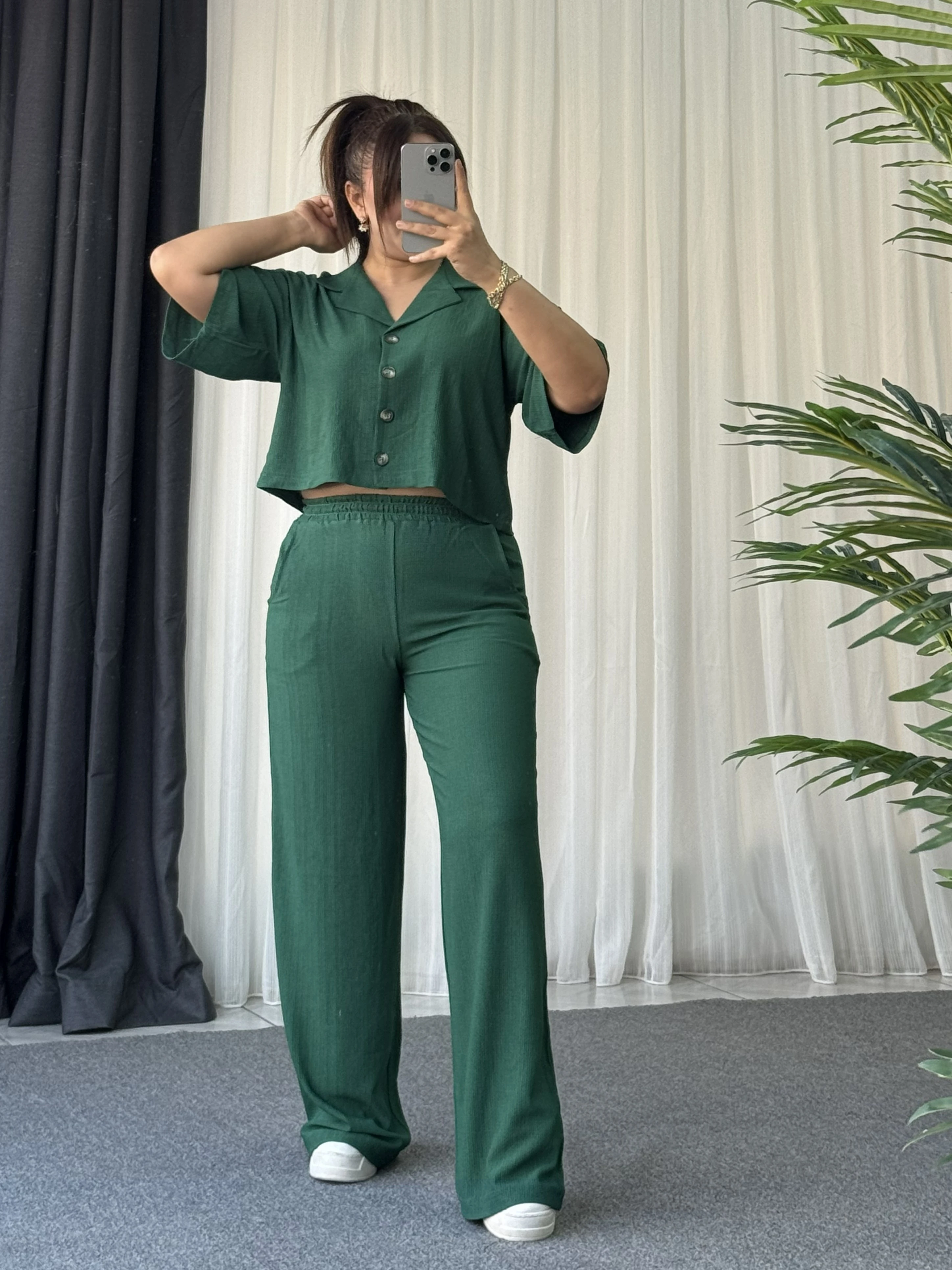 ZÜMRÜT YEŞİLİ İKİLİ TAKIM  