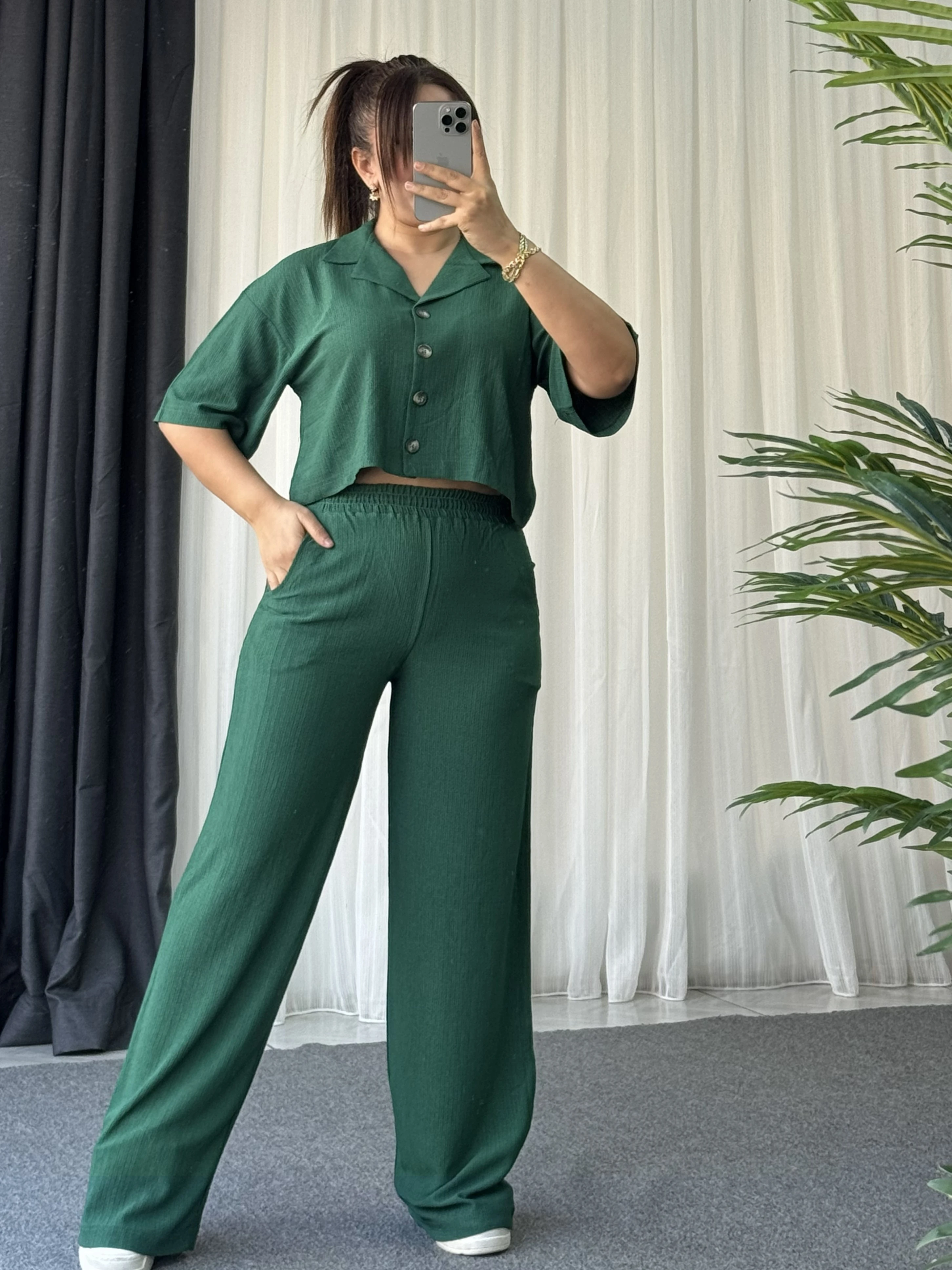 ZÜMRÜT YEŞİLİ İKİLİ TAKIM  