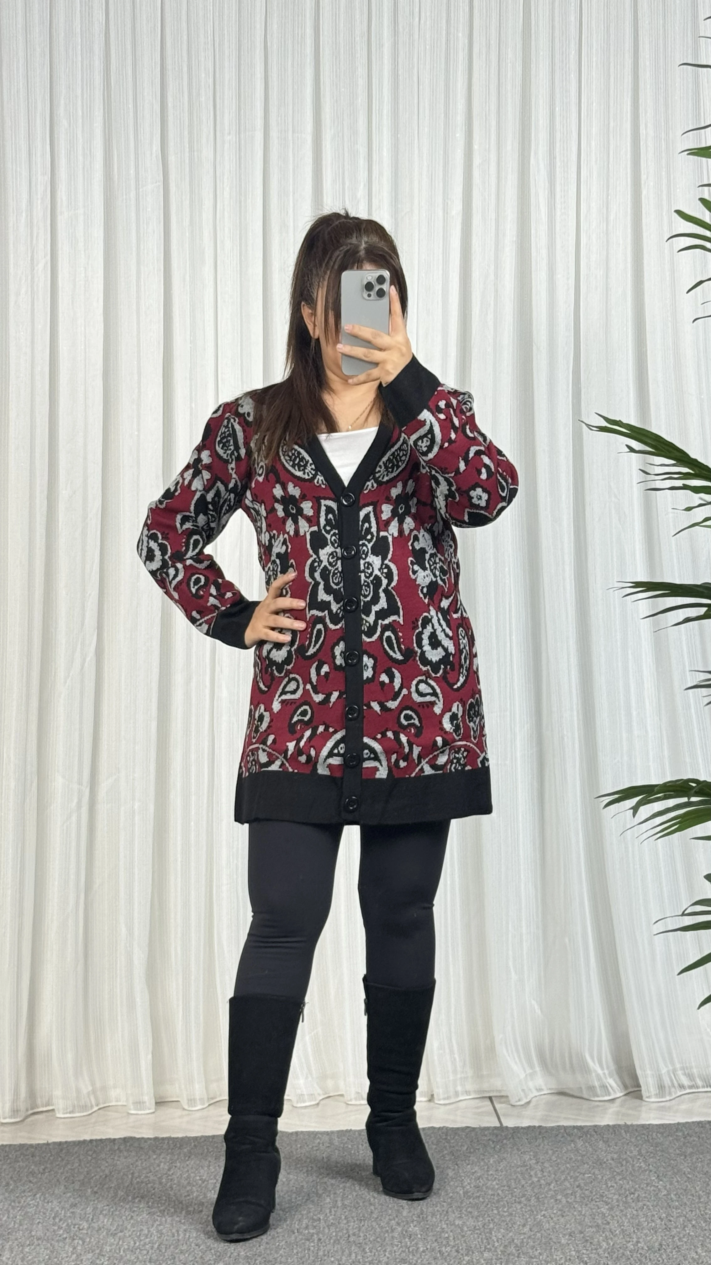 TRİKO DÜĞMELİ TUNİK CEKET 