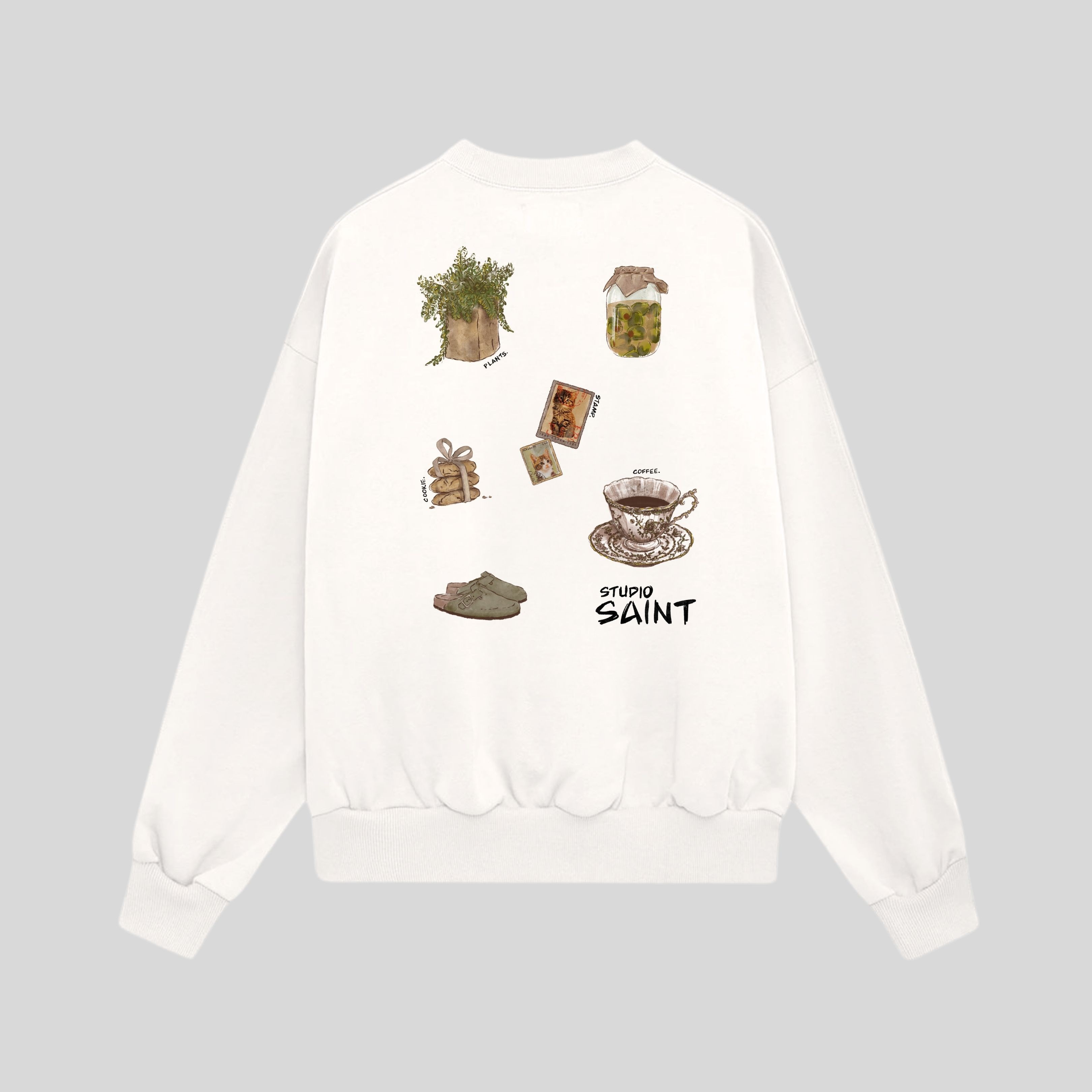 Olive Oversize Sweatshirt