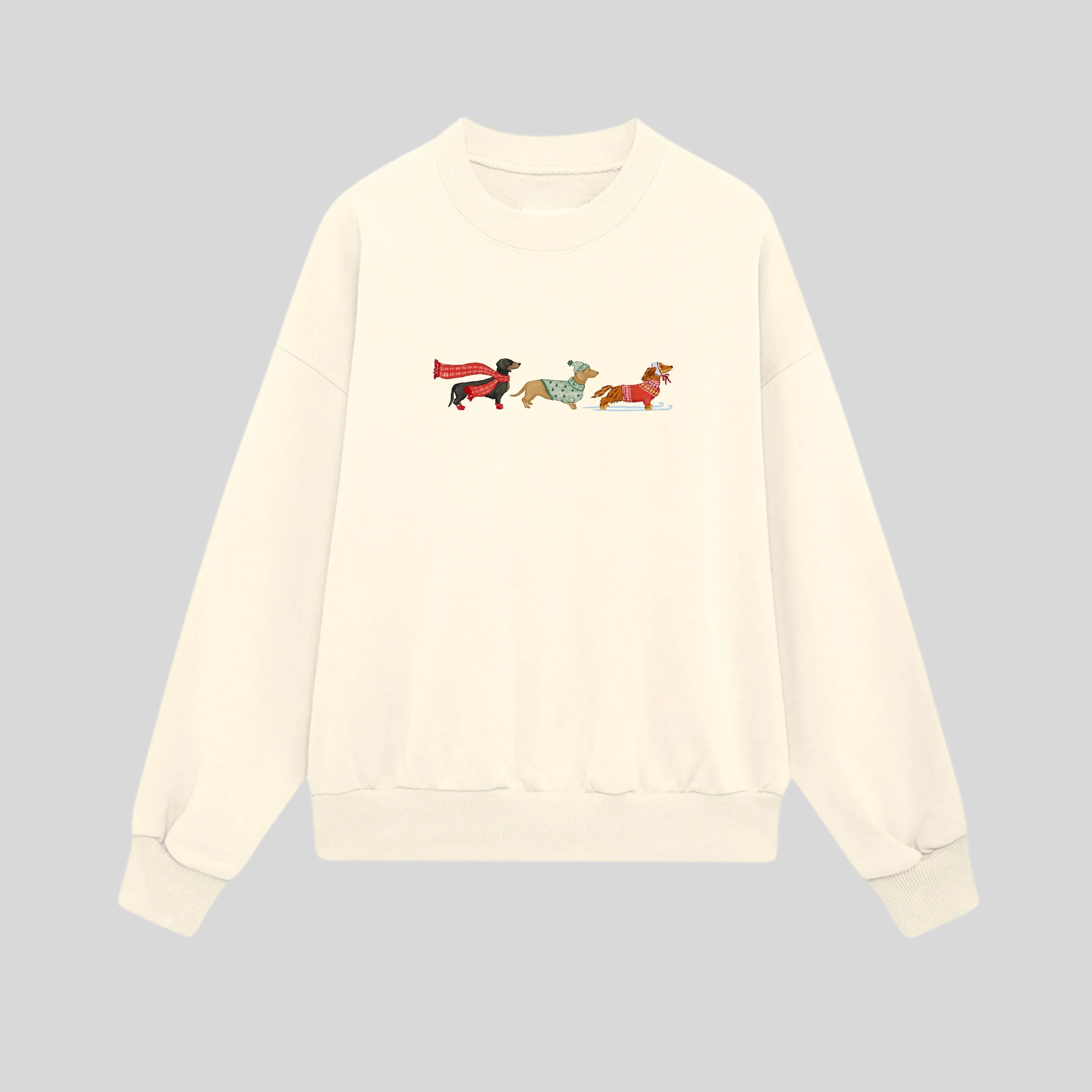 Christmas Dogs Oversize Sweatshirt