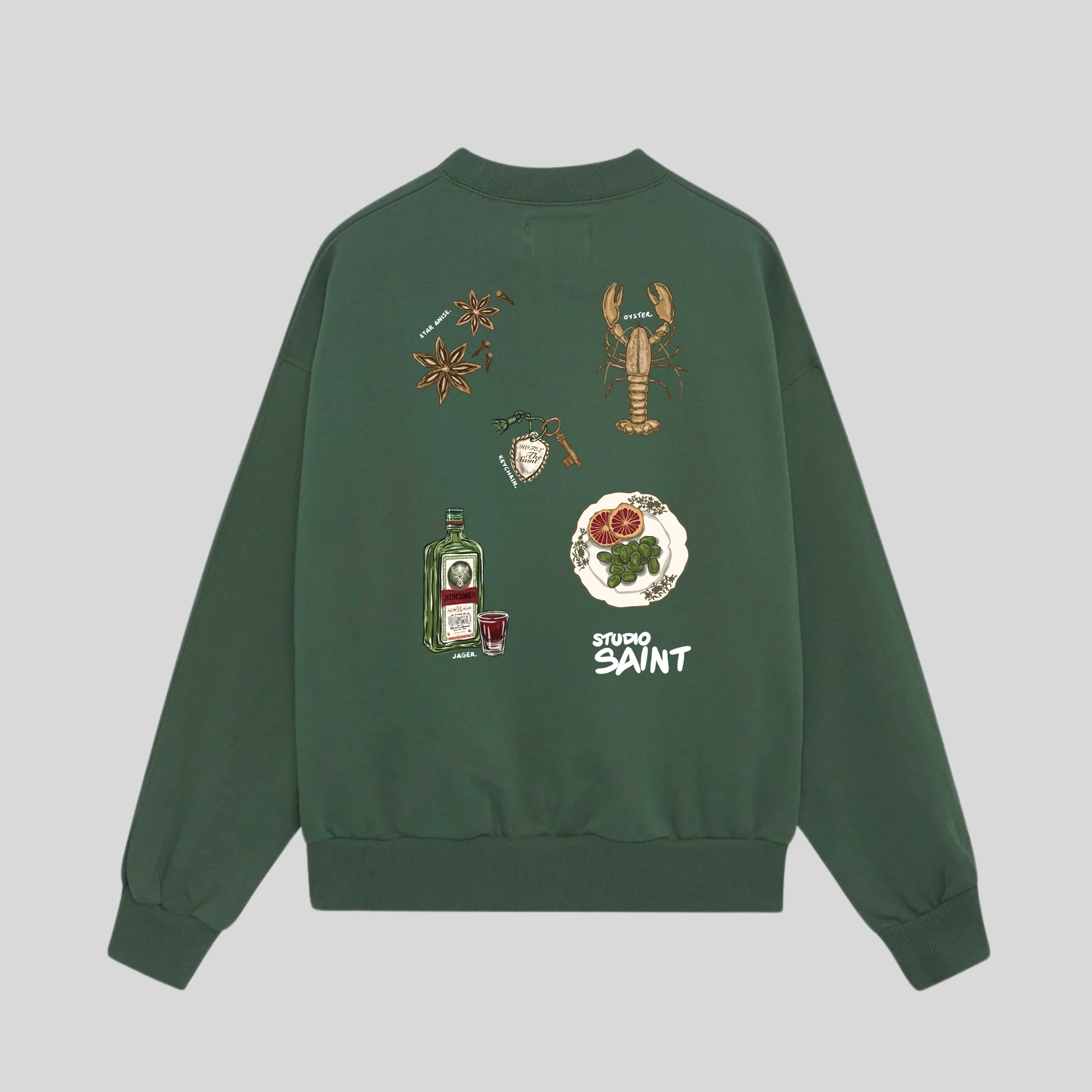 Green Jager Oversize Sweatshirt