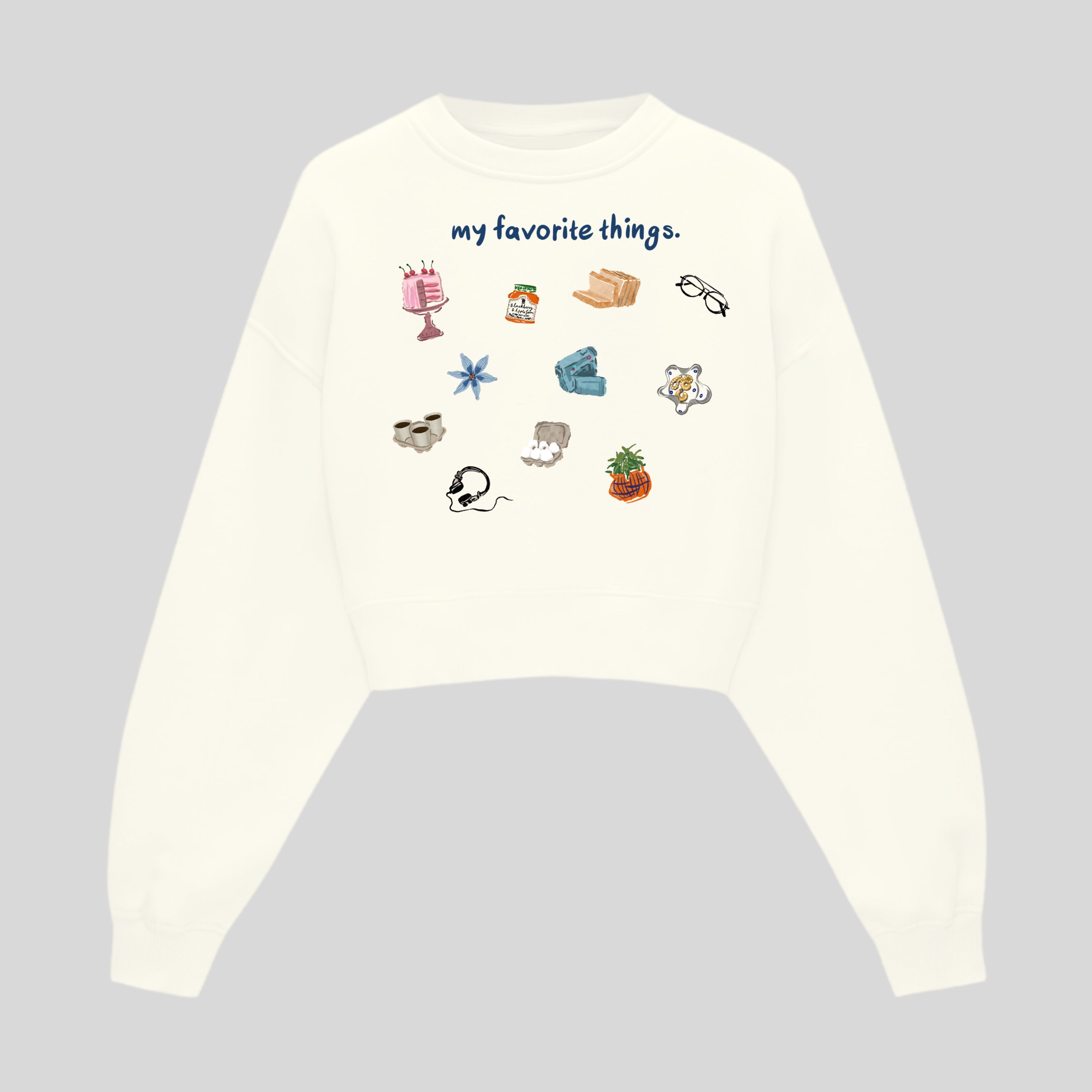 Favorite Things Crop Sweatshirt