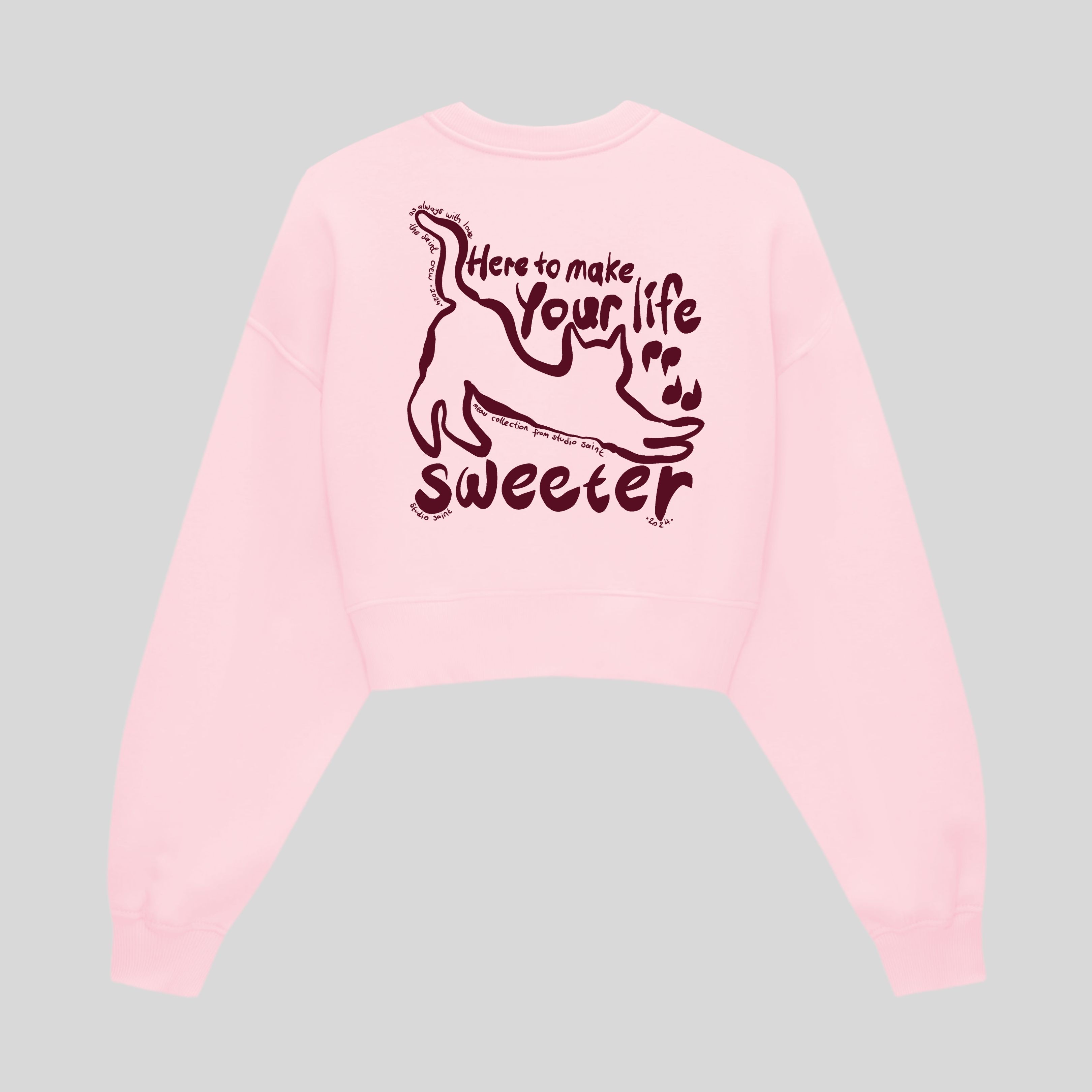 Meow Crop Sweatshirt