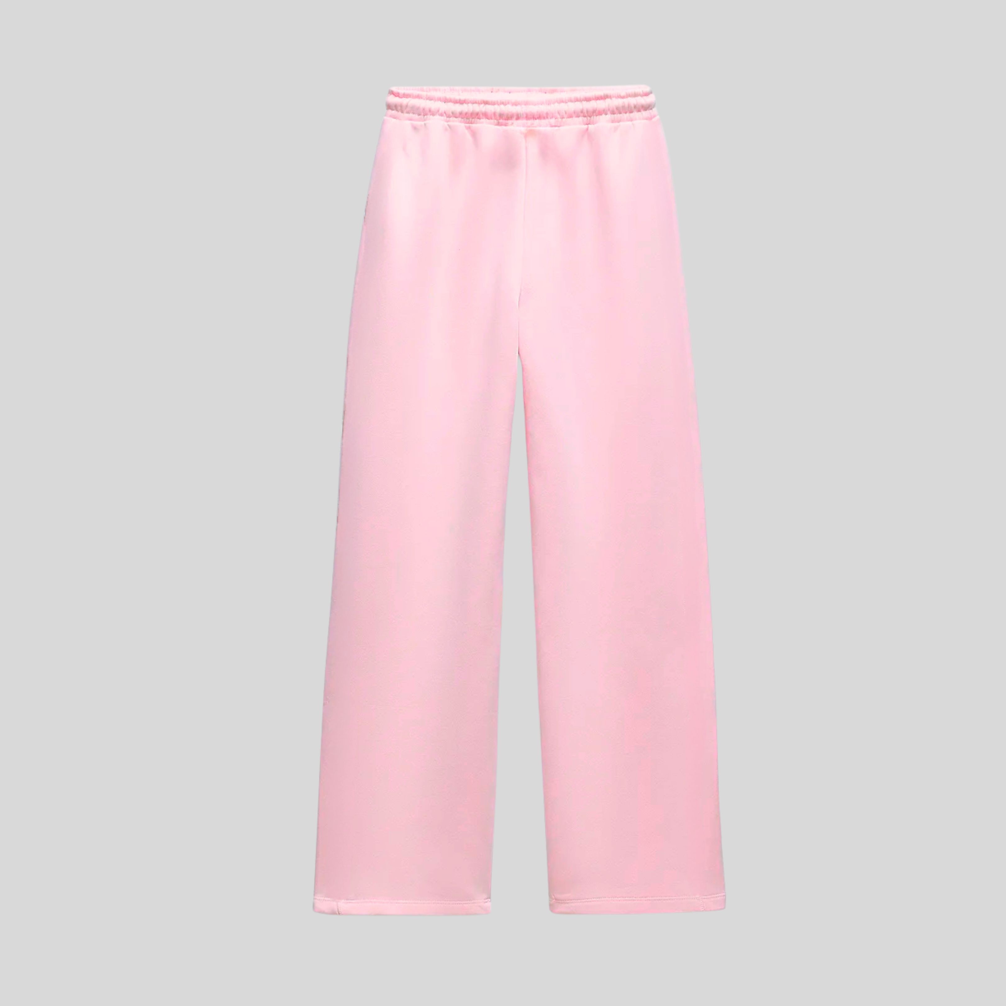 Açık Pembe Straight Fit Sweatpant