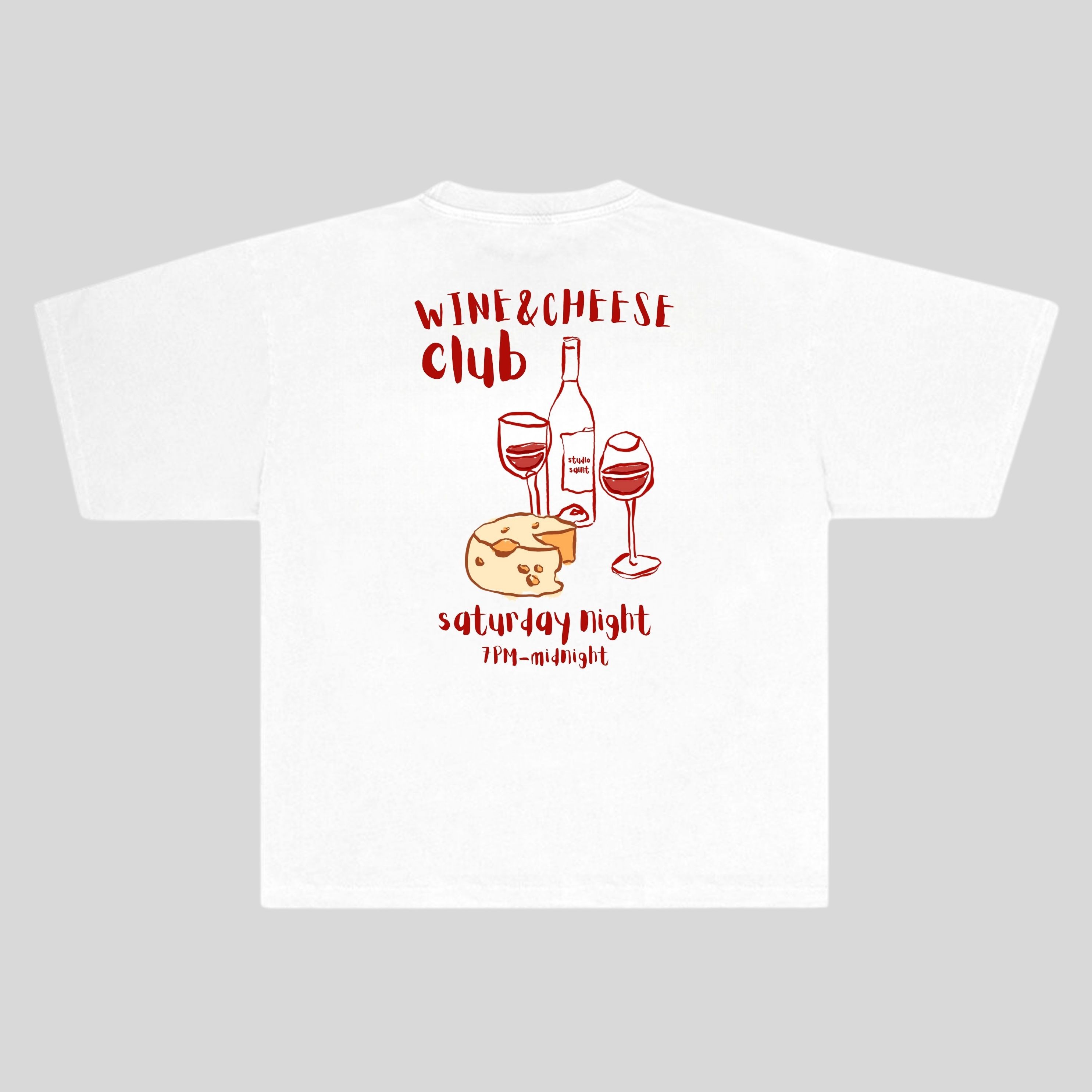 Wine&Cheese Club Oversize T-shirt