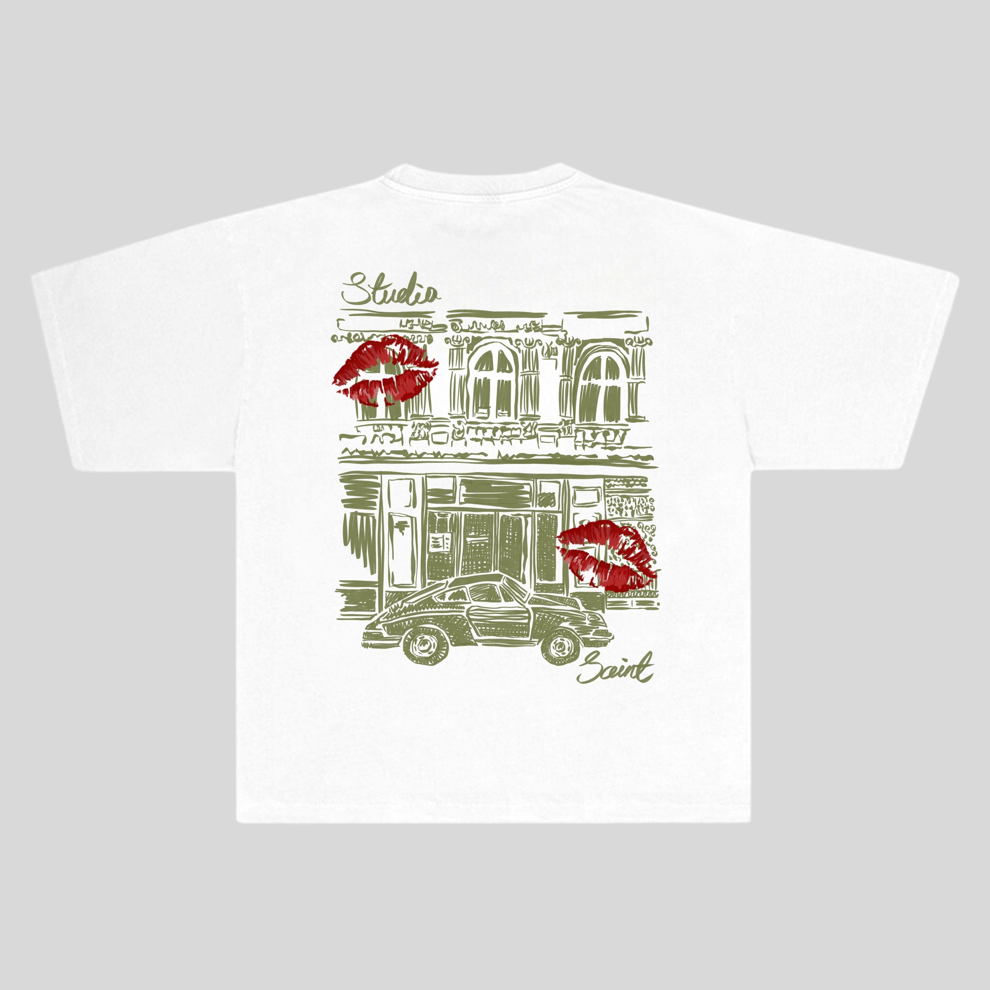 Red Kiss Oversize T-shirt