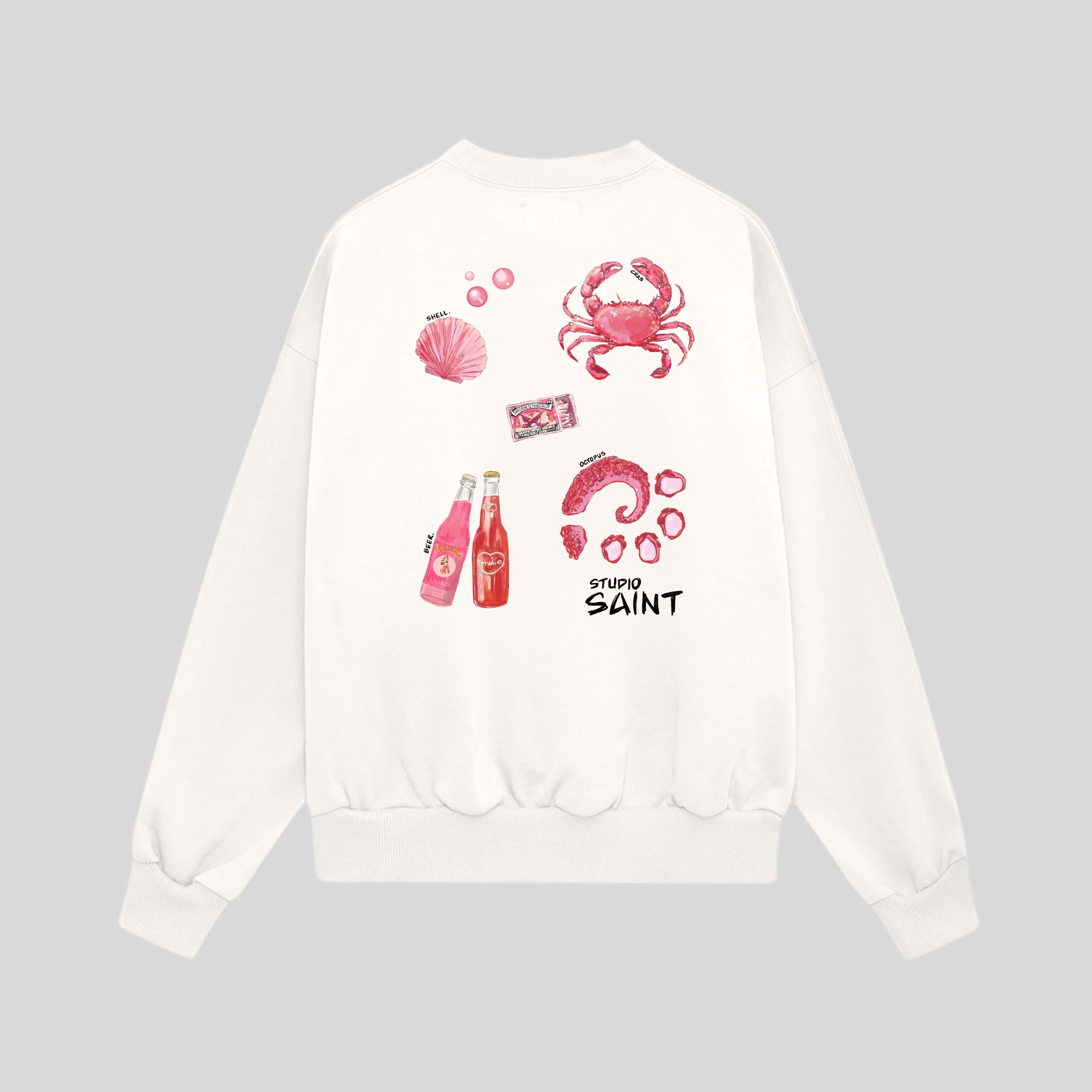 Pink Shell Oversize Sweatshirt