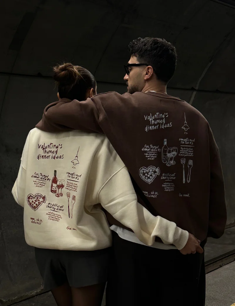 Dinner Ideas Oversize Sweatshirt