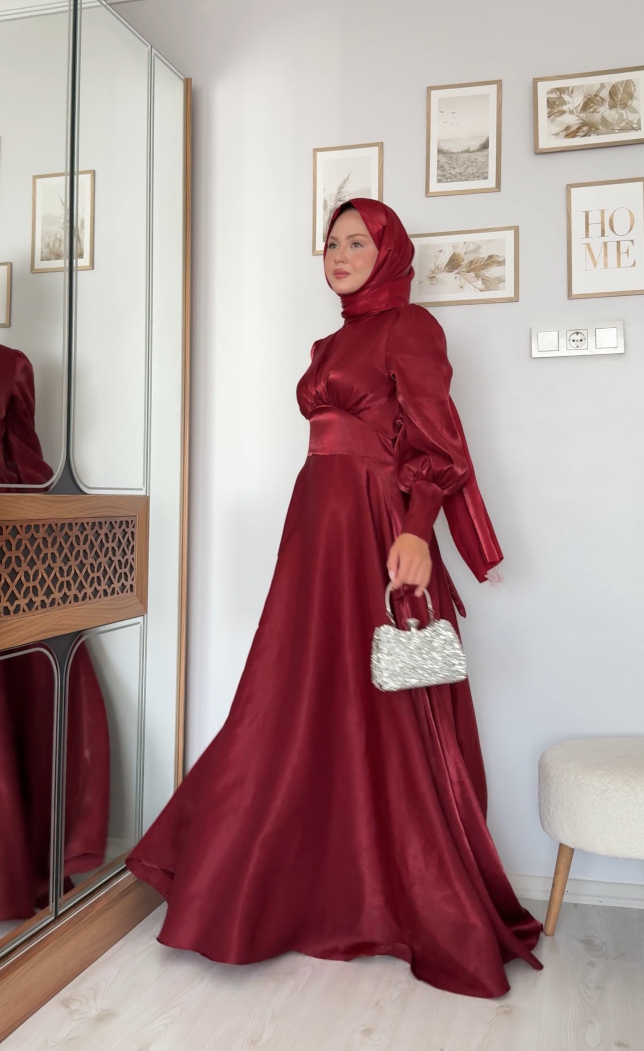 NEVA ABİYE BORDO