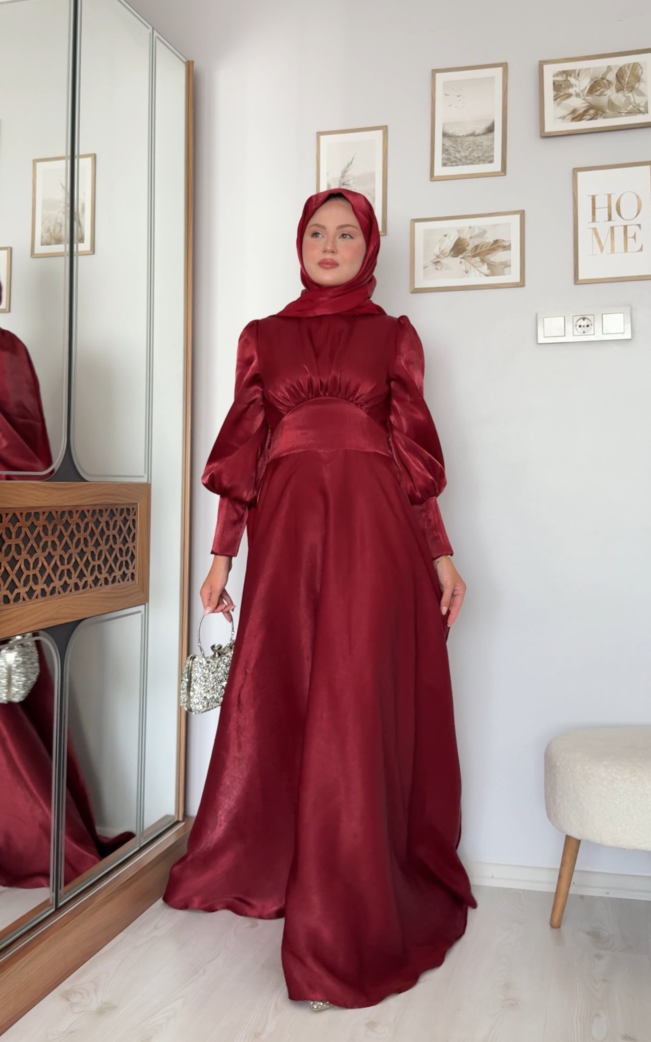 NEVA ABİYE BORDO