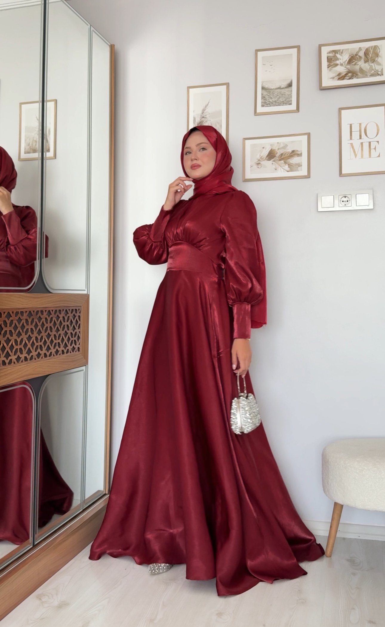 NEVA ABİYE BORDO