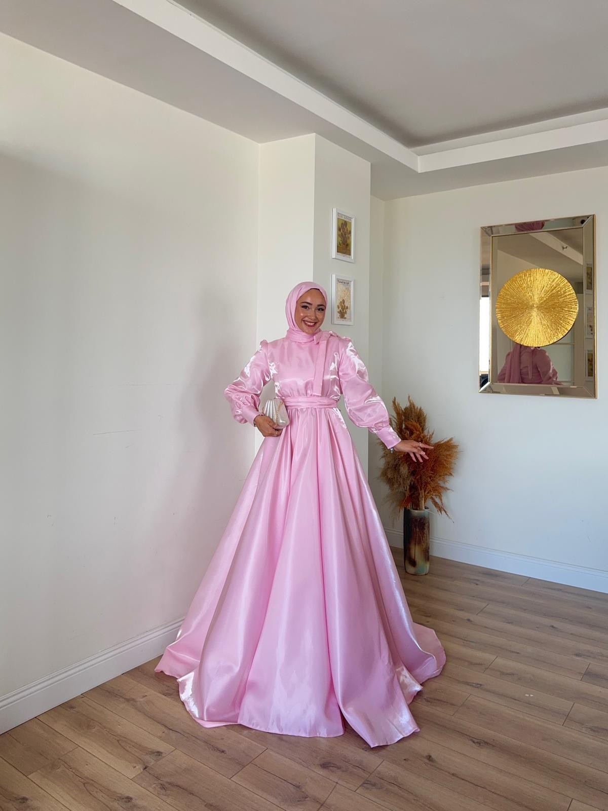 ELEGANT ABİYE PEMBE