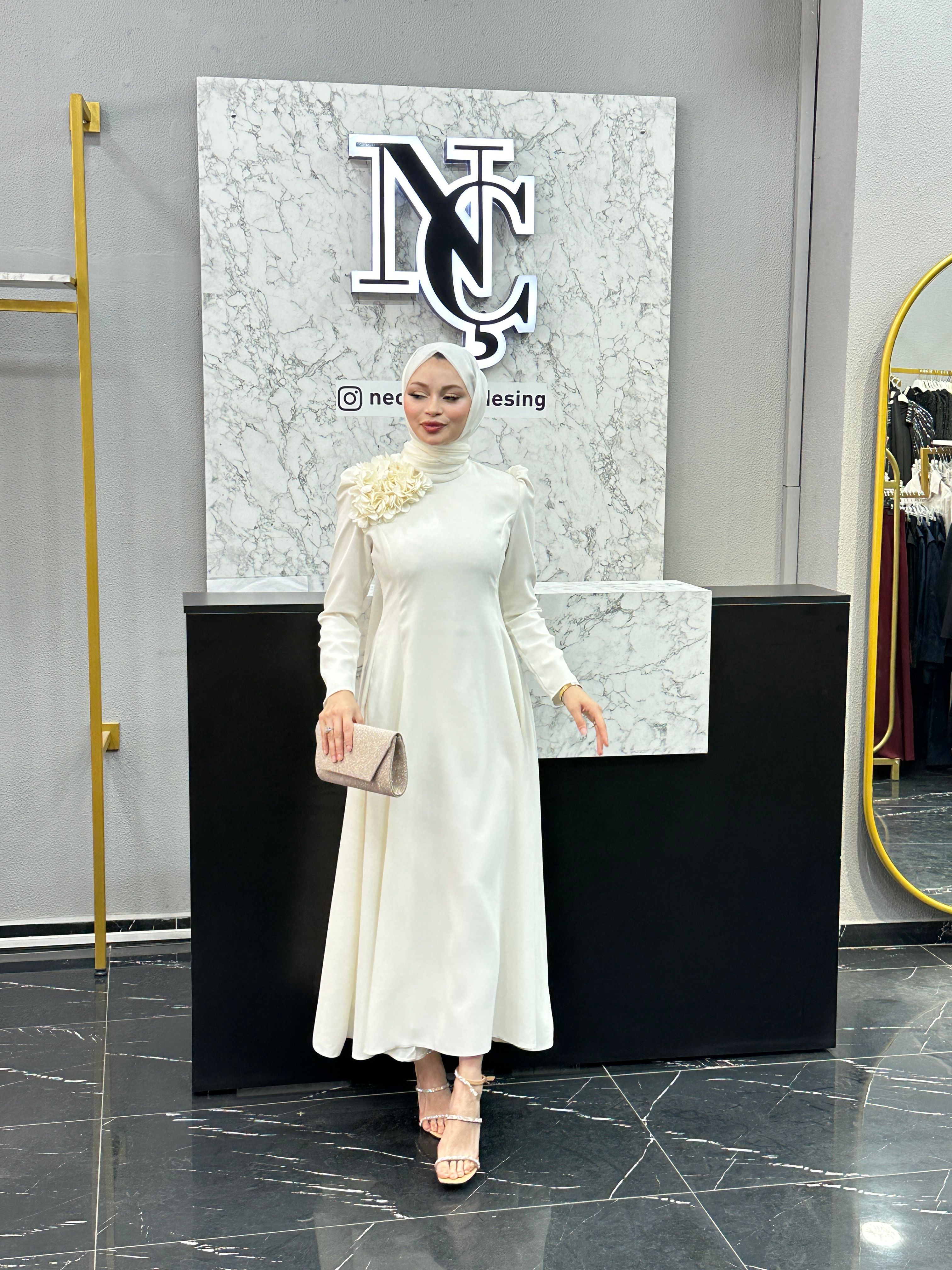 NORA ABİYE BEYAZ