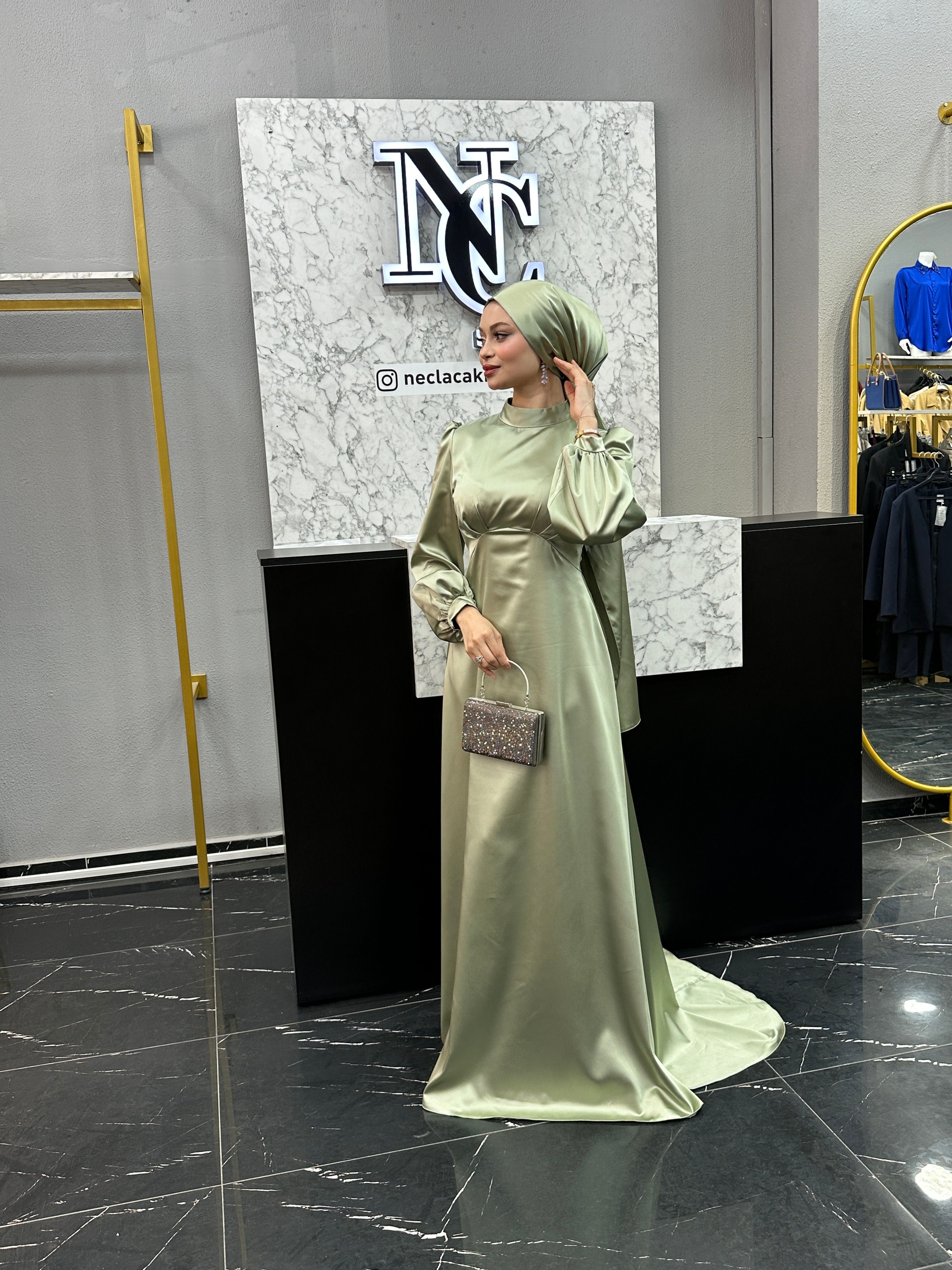 NARİN ŞAL ELMA YEŞİLİ