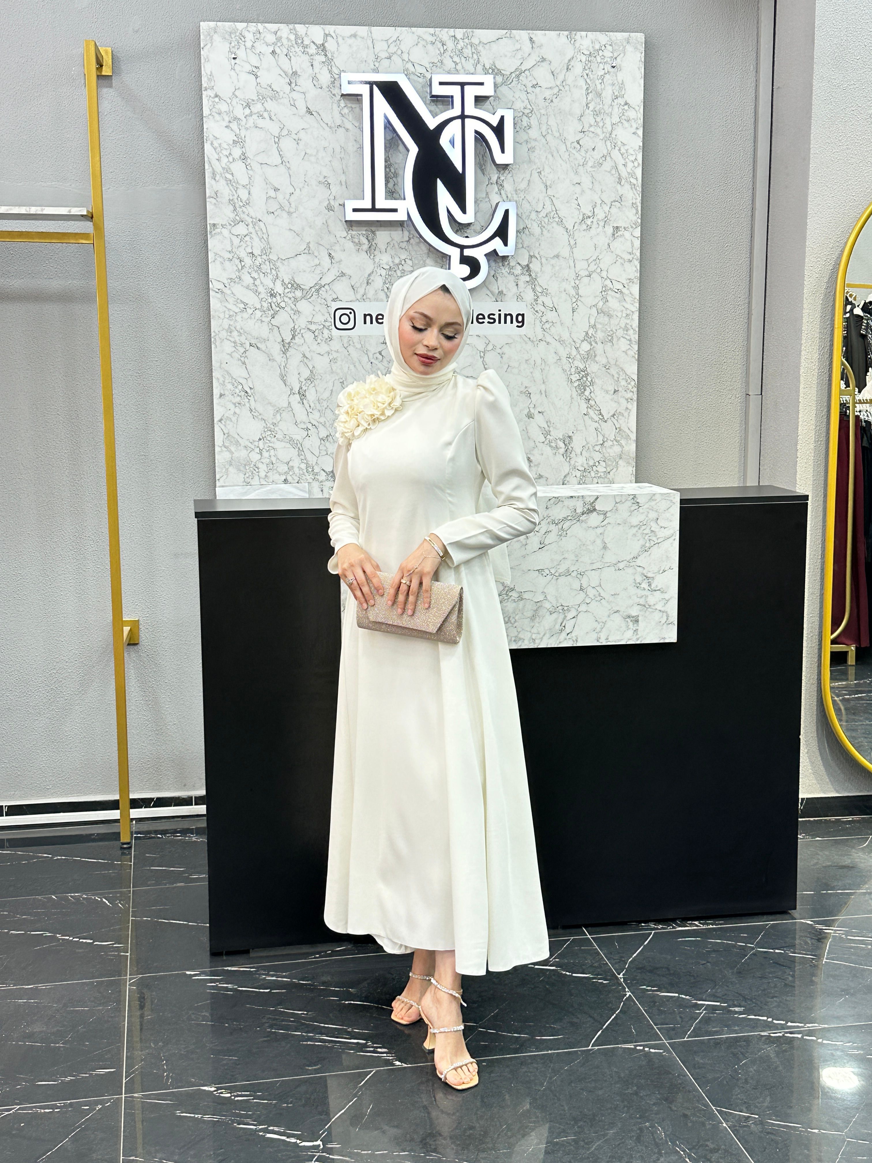 NORA ABİYE BEYAZ