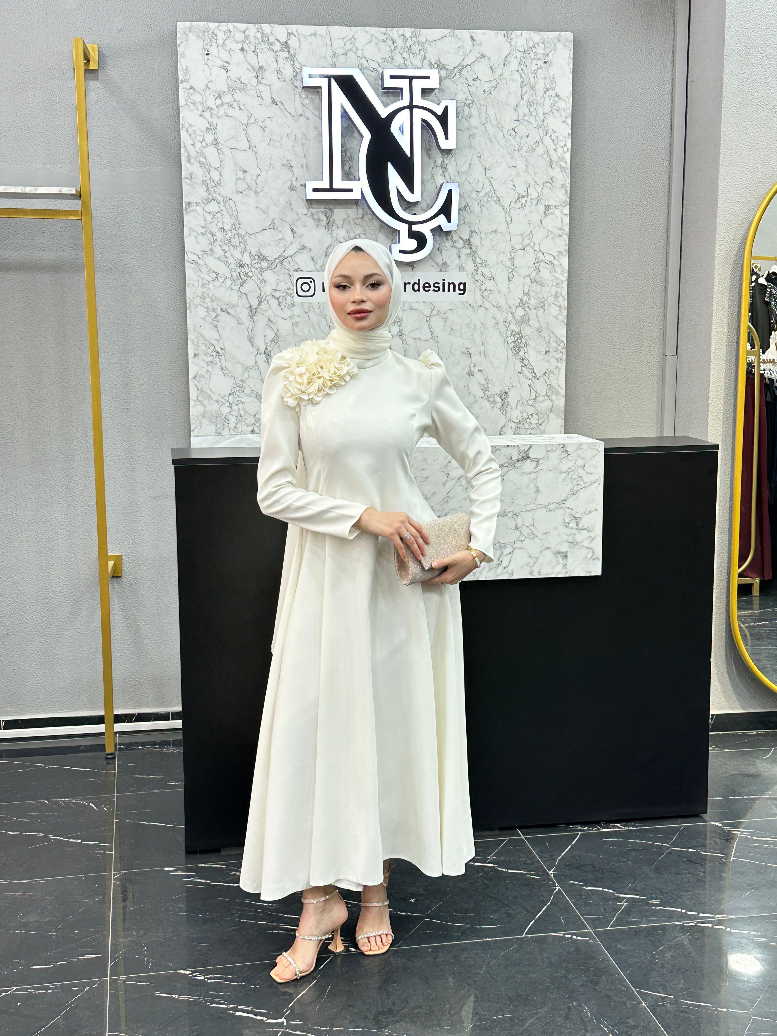 NORA ABİYE BEYAZ