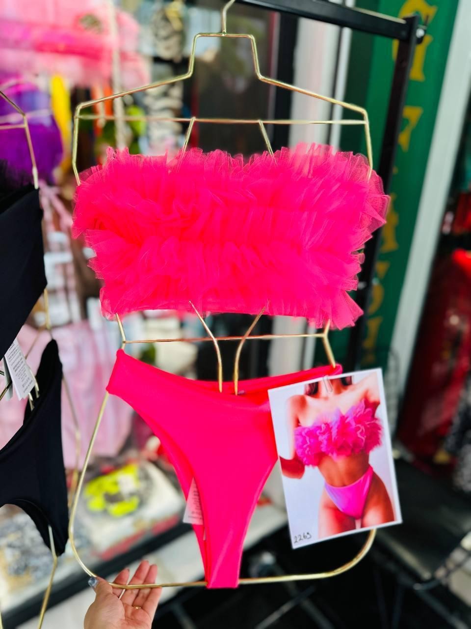 Tütü bikini takım - Pembe