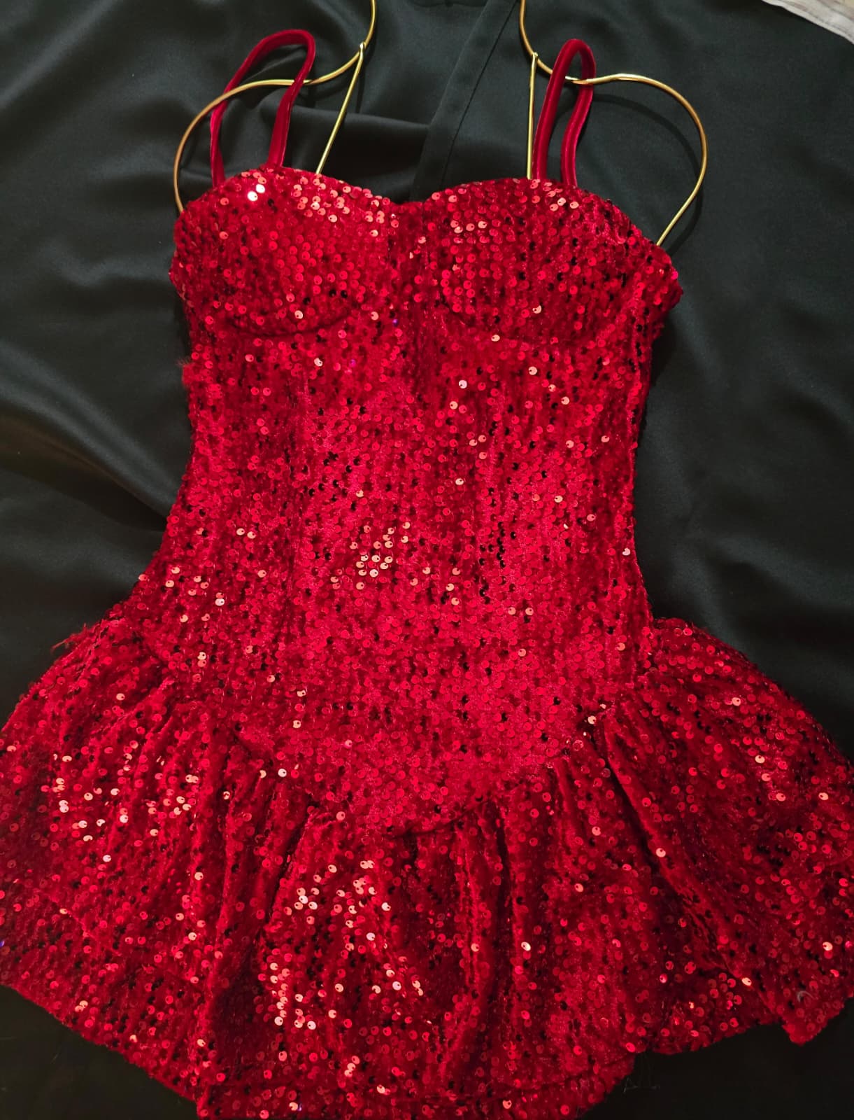 Kloş Payet mini elbise