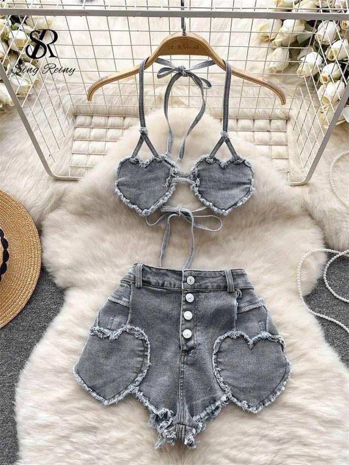 kot kumaş ikili set - Gri Kot