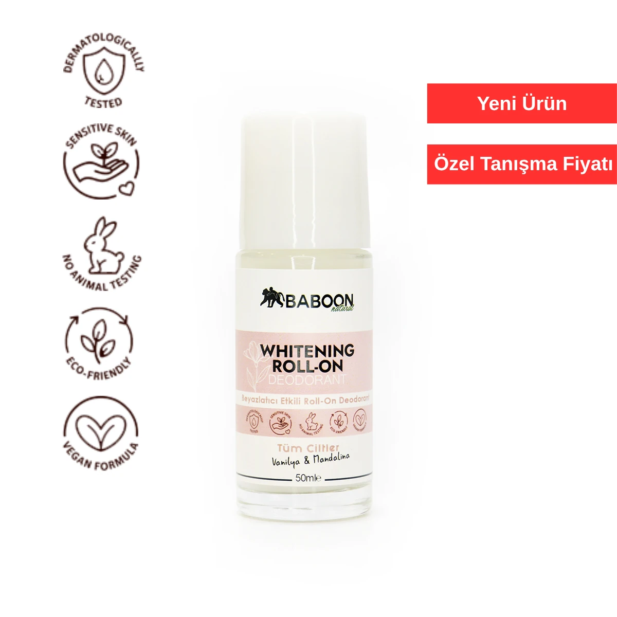 Whitening Roll-On Deodorant – Vanilya & Mandalina