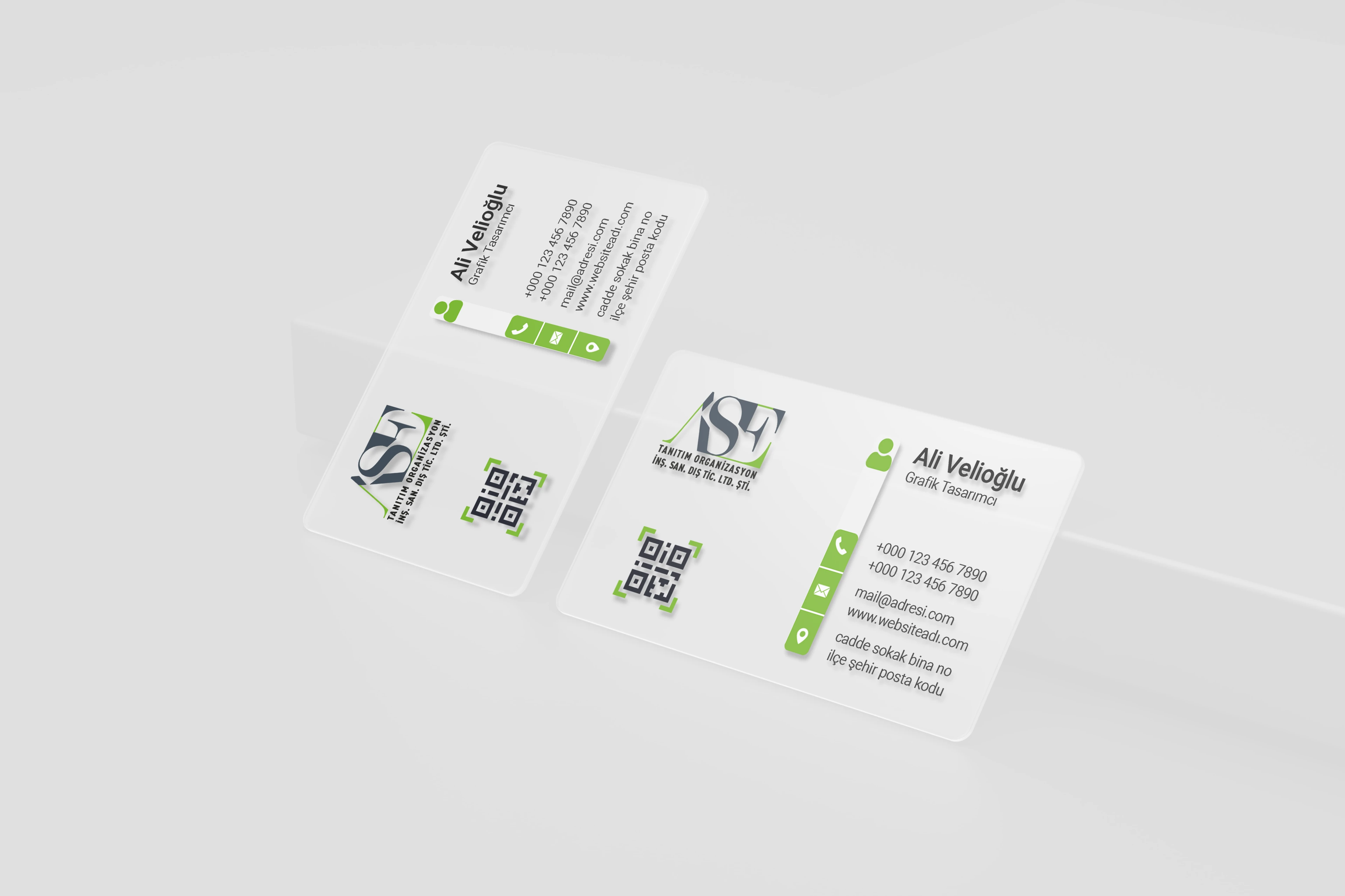 Şeffaf Plastik Kartvizit