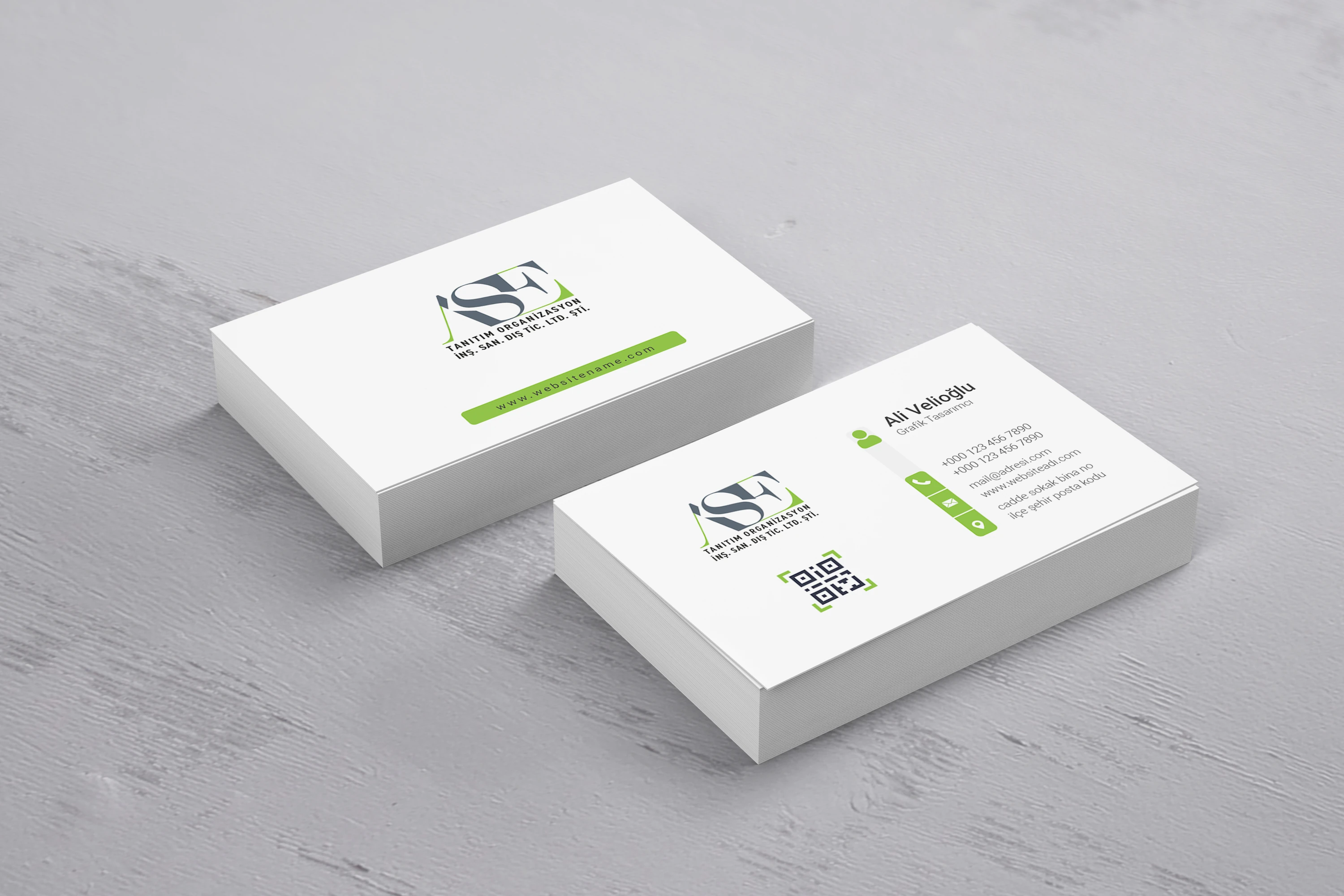 Baskılı Kartvizit Mat Selefonlu