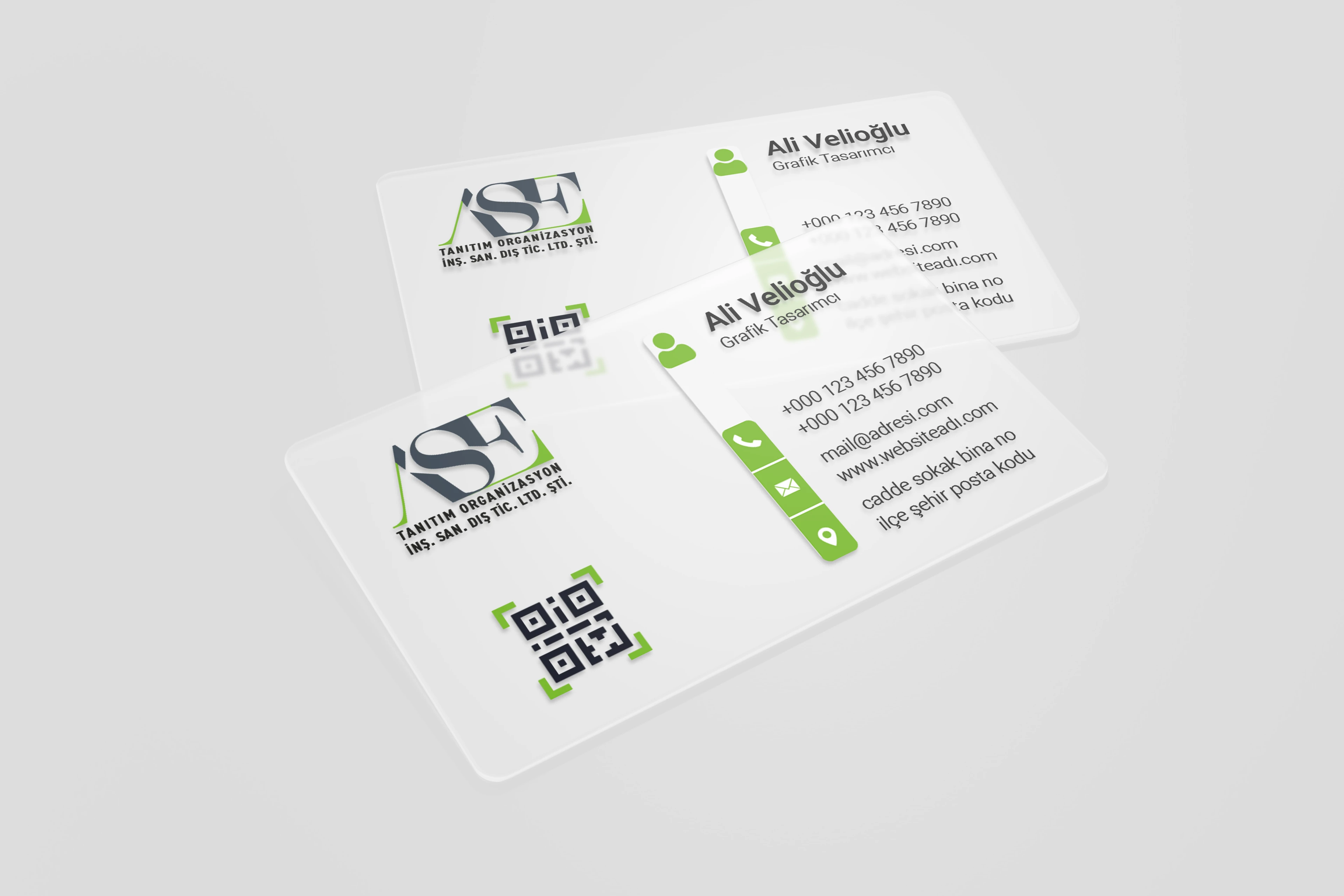 Şeffaf Plastik Kartvizit