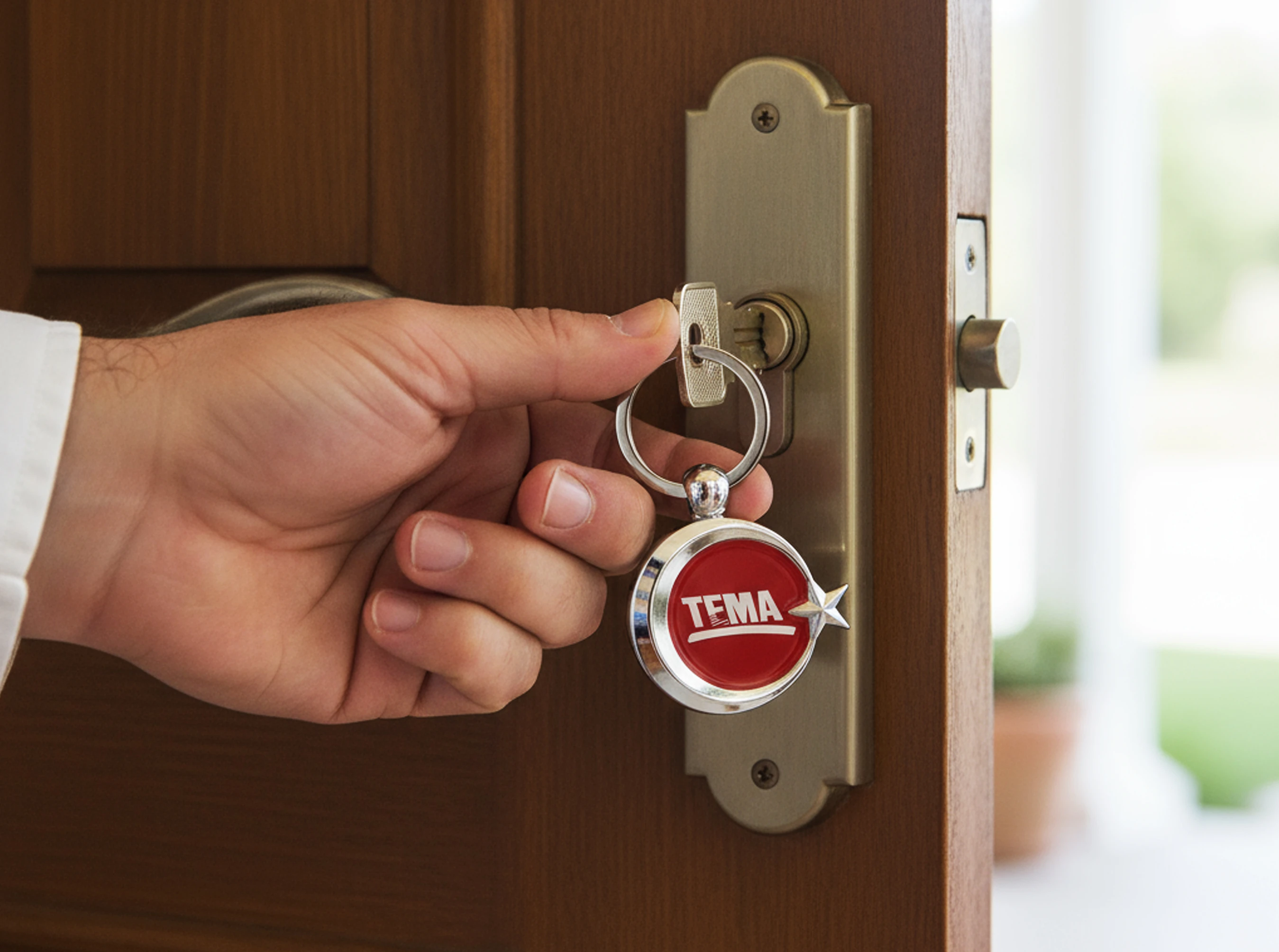 Ayyıldız Çift Yön Metal Anahtarlık