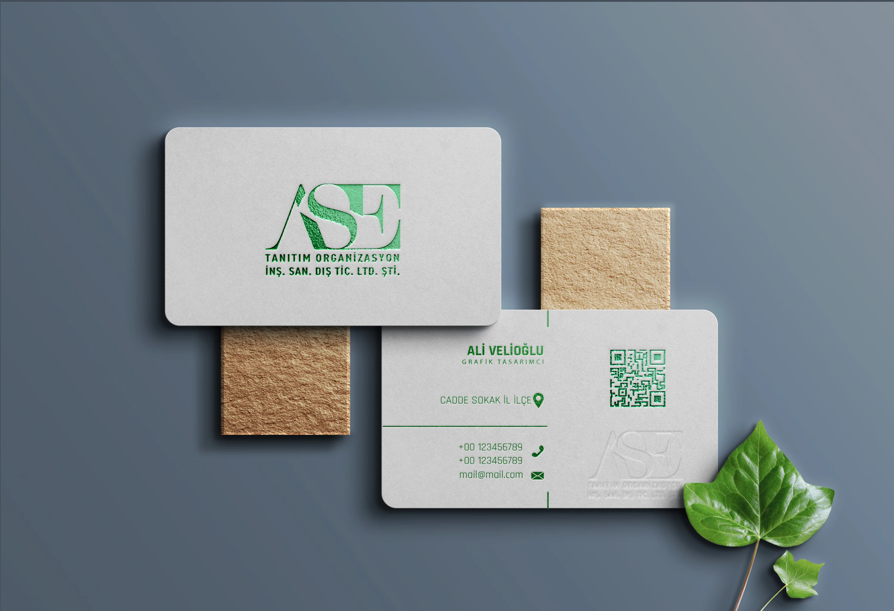 Varak Yaldız Baskılı Kartvizit