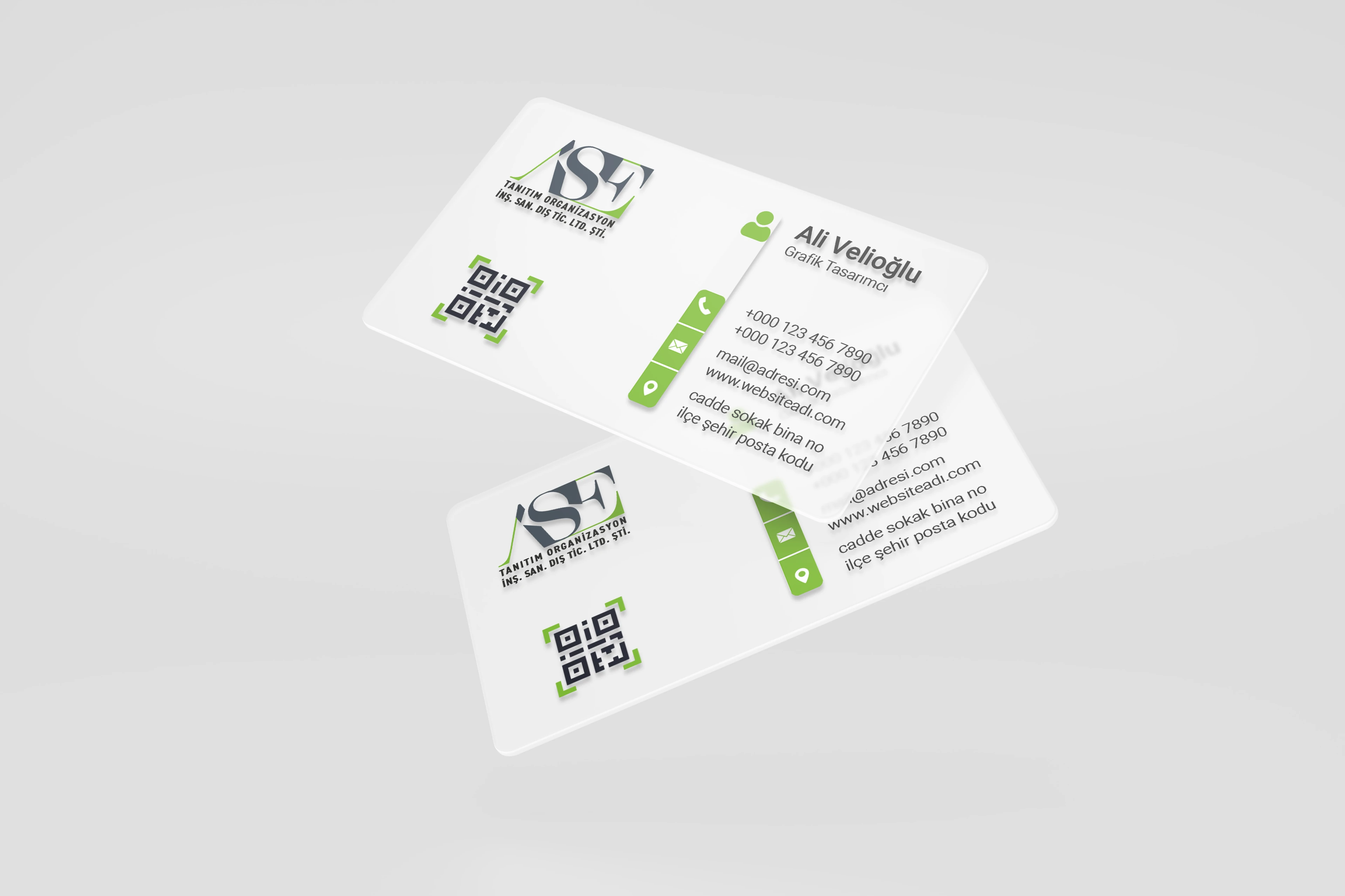 Şeffaf Plastik Kartvizit