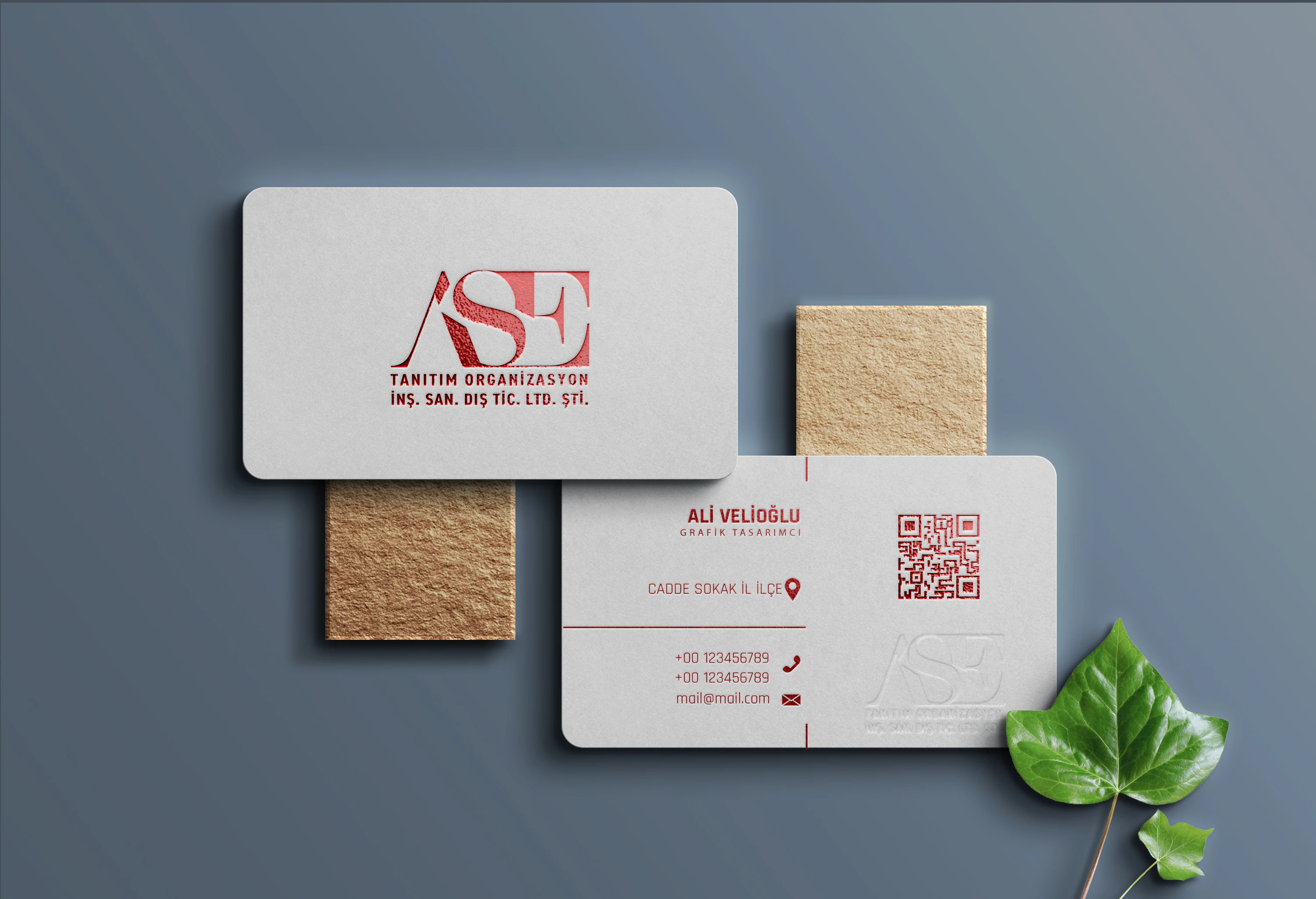 Varak Yaldız Baskılı Kartvizit