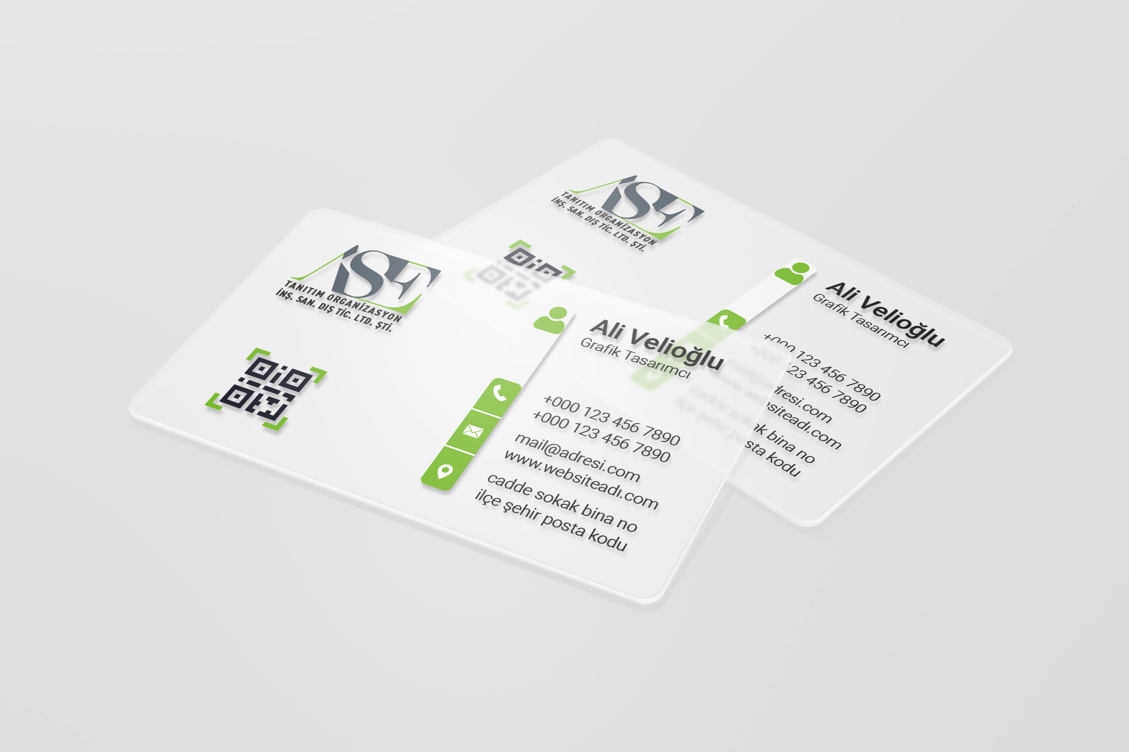 Şeffaf Plastik Kartvizit