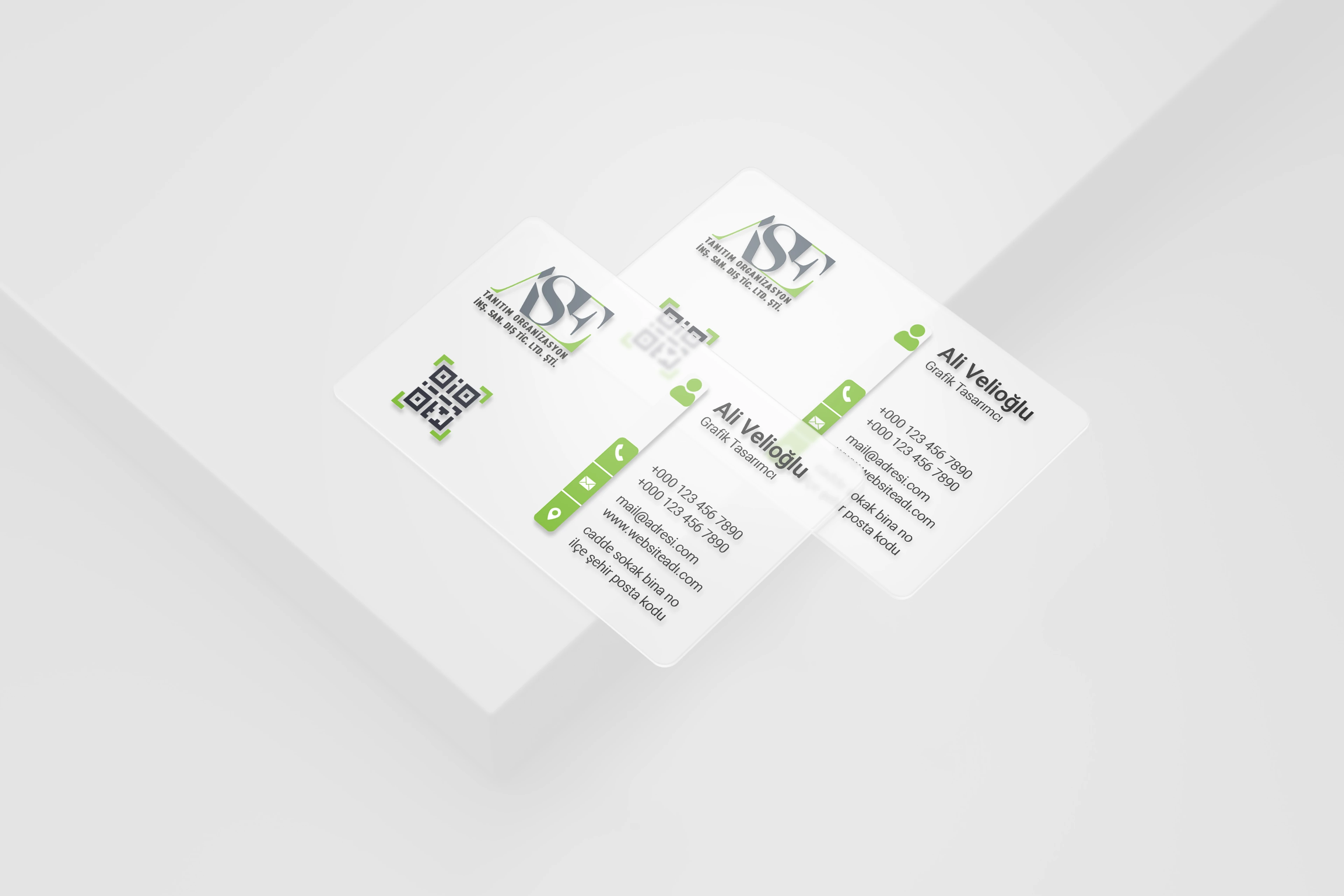 Şeffaf Plastik Kartvizit