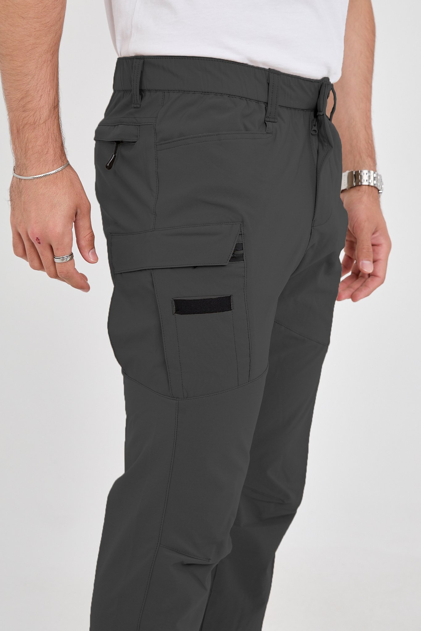 Camp525 Outdoor Tactical Su İticili Likralı Yazlık Erkek Taktik Pantolon - GRİ