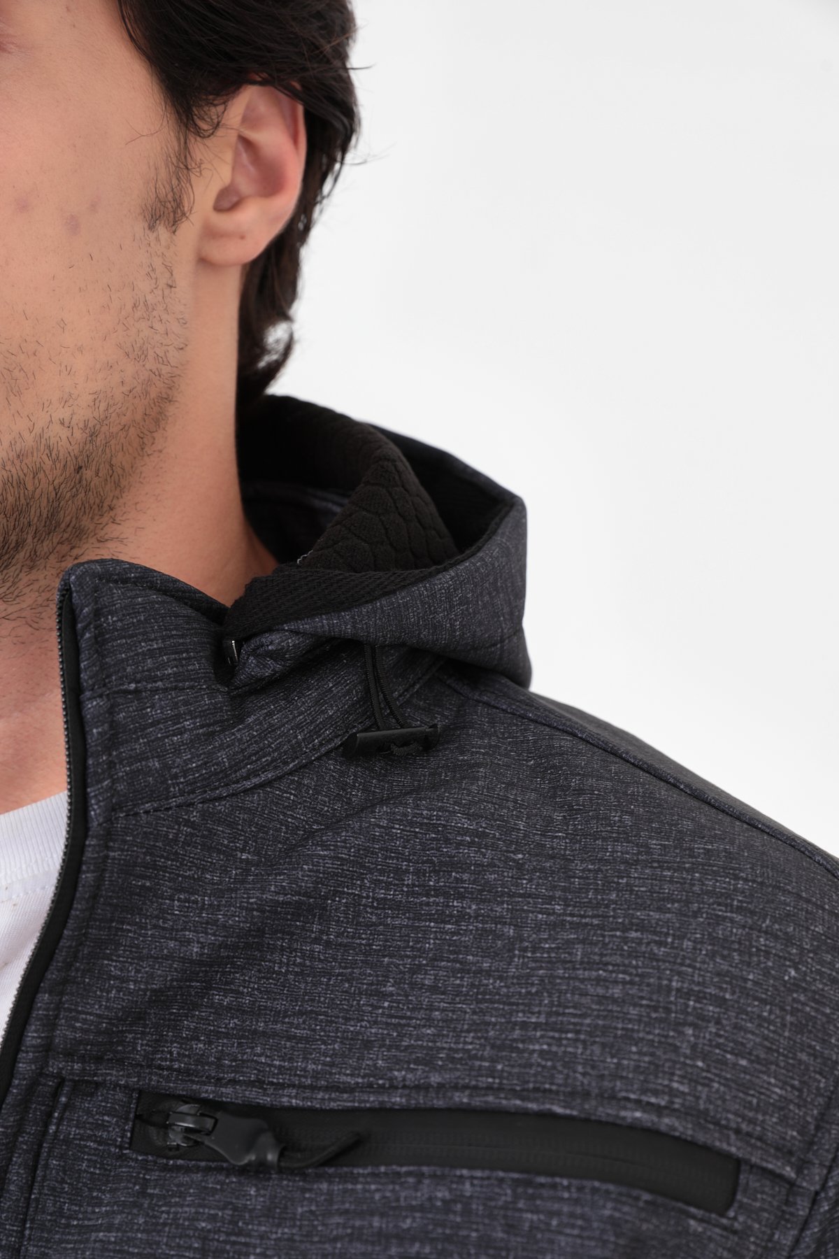 Camp456 Outdoor Tactical Softshell Su & Rüzgara Dayanıklı Seyyar Kapüşonlu Erkek Taktik Mont