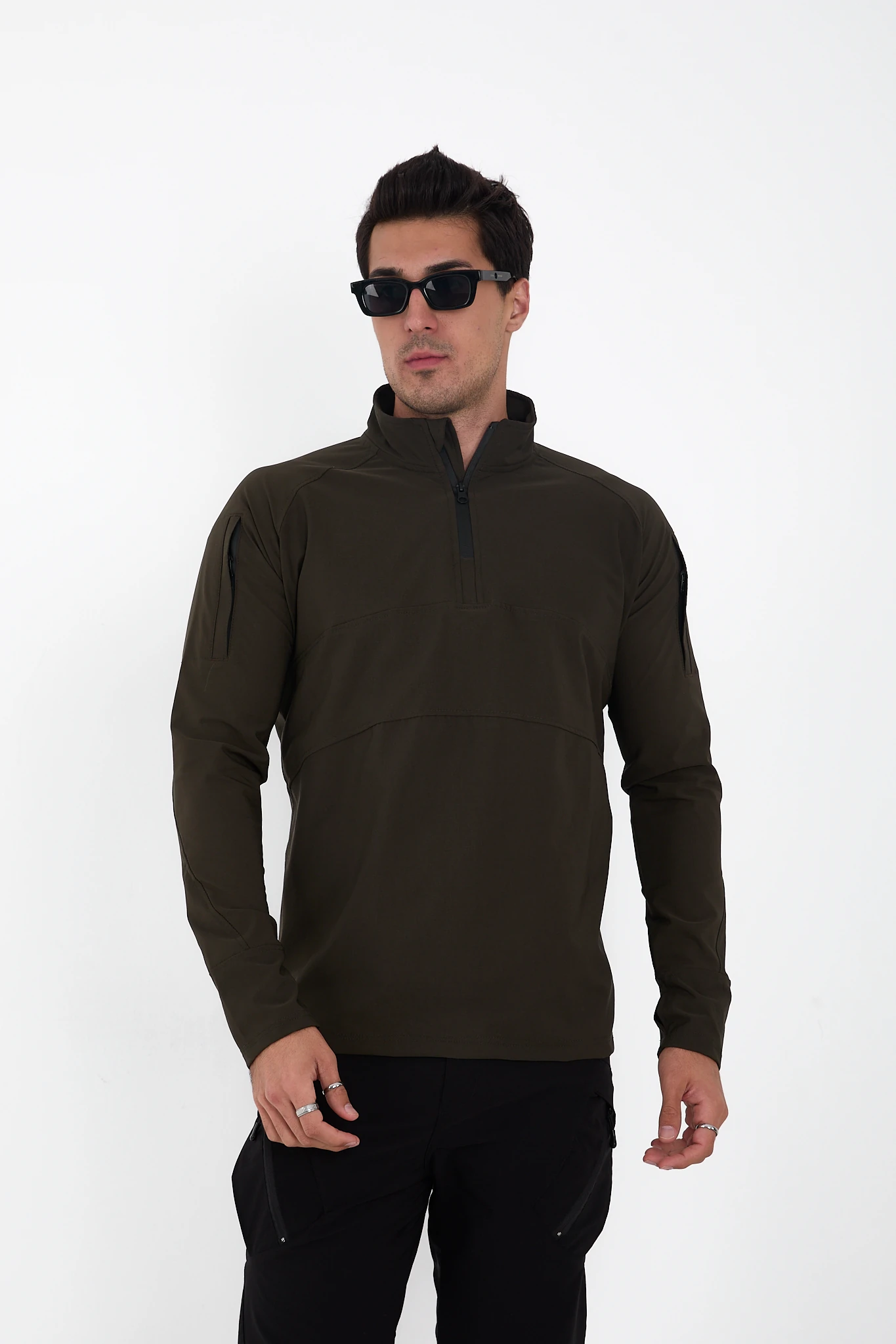Camp136 Outdoor Tactical Su iticili Erkek Taktik Sweatshirt - HAKİ