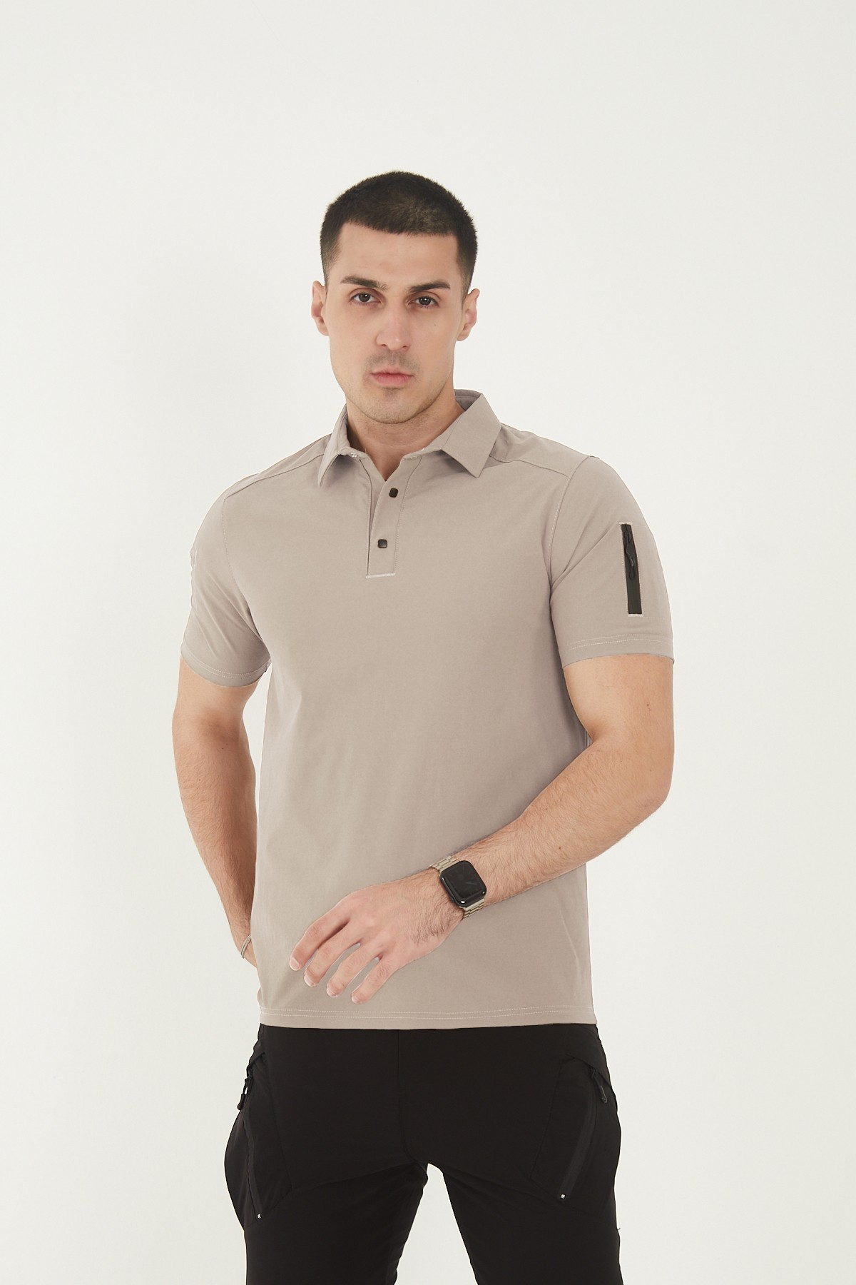 Camp615 Outdoor Tactical Su iticili Erkek Taktik Tişört - TAŞ