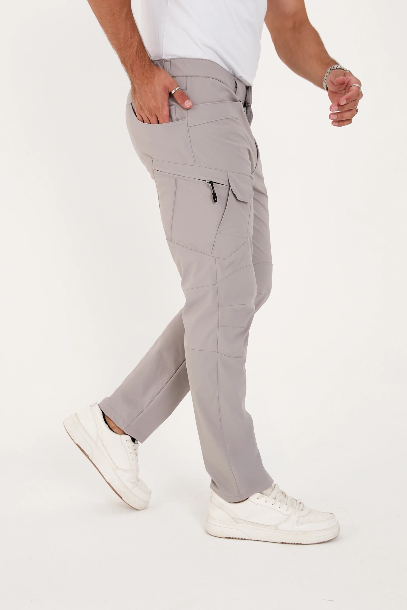 Camp527 Outdoor Tactical Su iticili Likralı Yazlık Erkek Taktik Pantolon - TAŞ